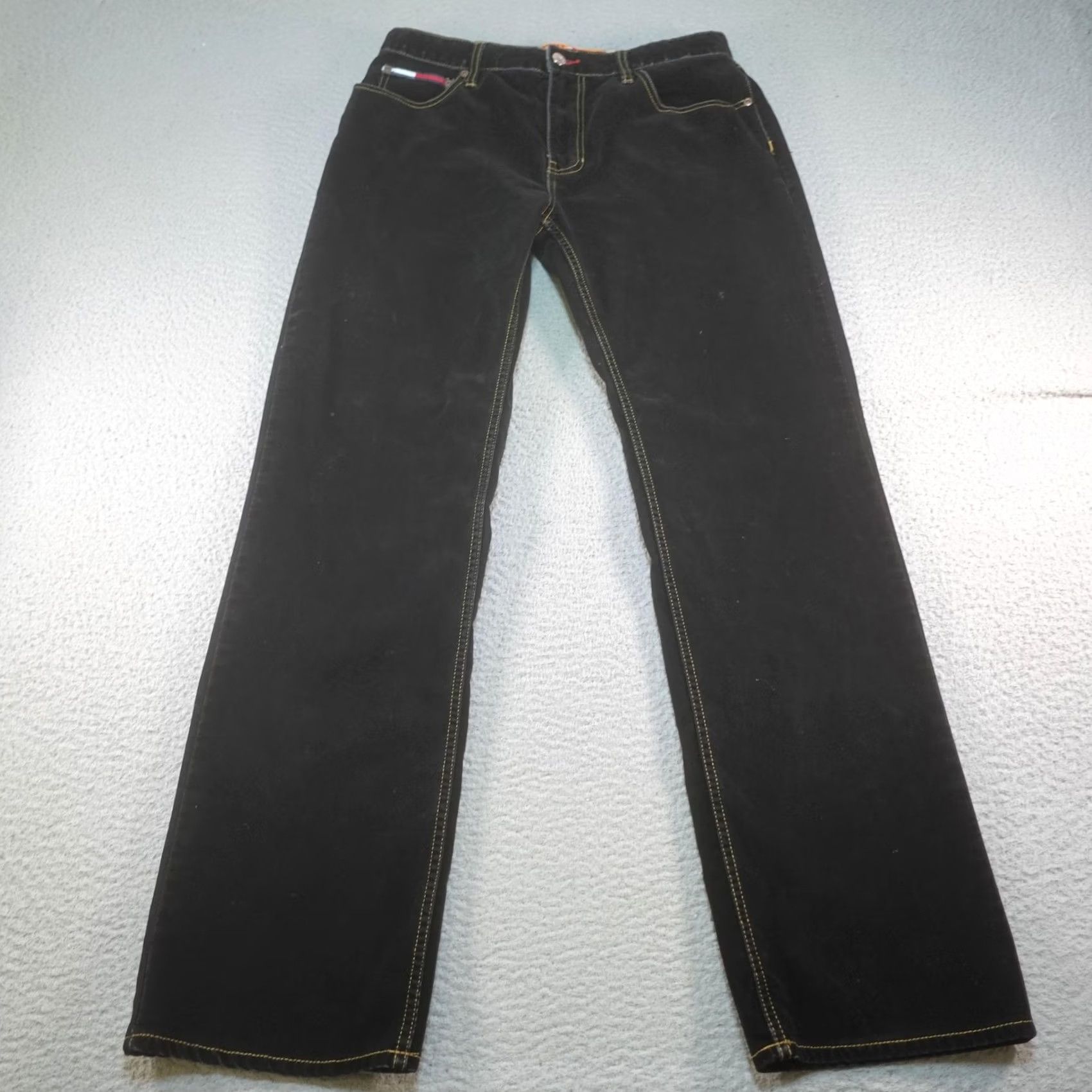 Denime VINTAGE Tommy Jeans Jeans Mens 32x32 Black Straight Leg Denim Y2K 2002 Soft Size US 32 / EU 48 - 2 Thumbnail
