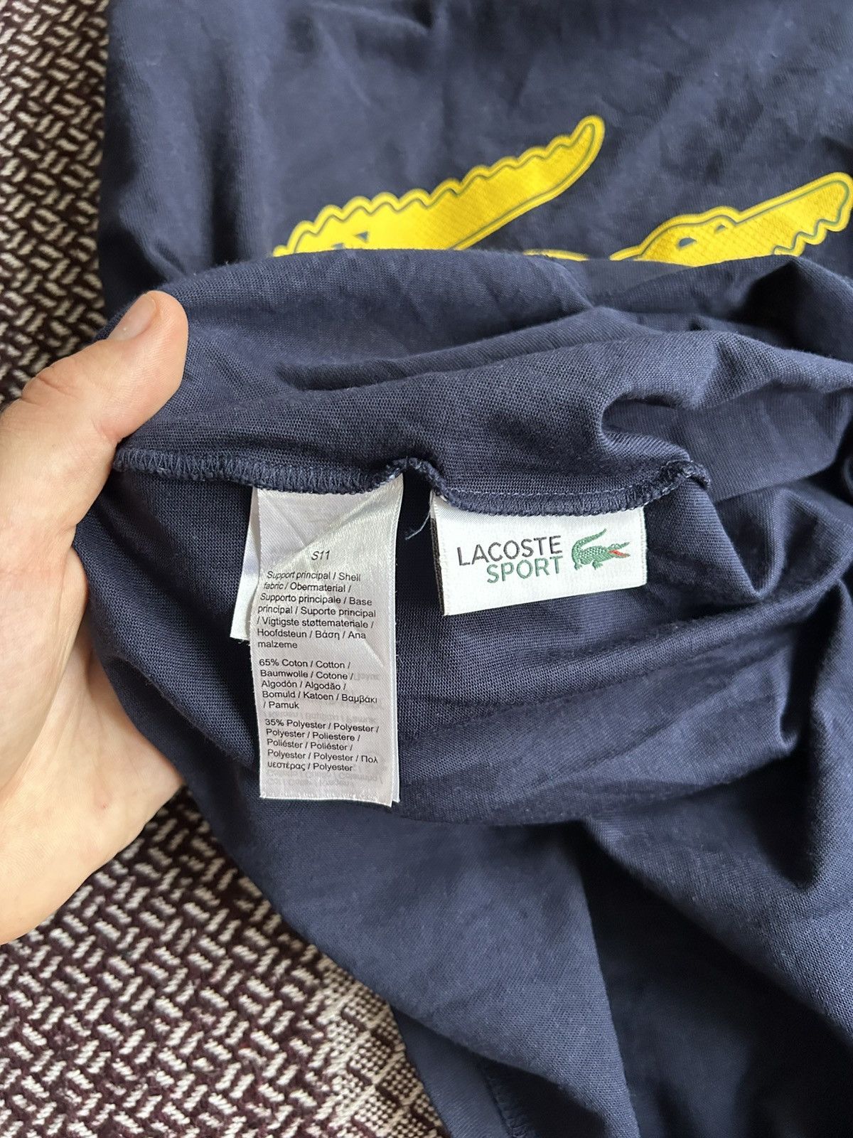 Lacoste Lacoste Sport Big Logo Crocodile Mens Basic Tee Size M / 4 Size US M / EU 48-50 / 2 - 6 Thumbnail
