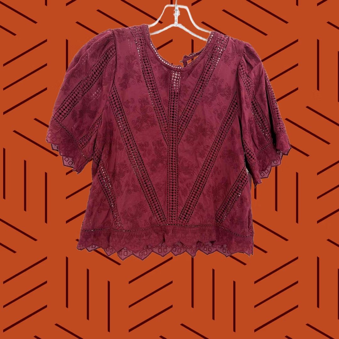 Vintage Pre-Owned Jennifer & Grace Red Size Medium Blouse Size M / US 6-8 / IT 42-44 - 1 Thumbnail