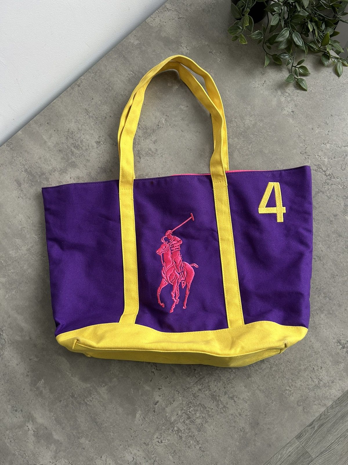 Polo Ralph Lauren × Vintage Polo Ralph Lauren TOTE Bag Big Logo Size ONE SIZE - 2 Thumbnail