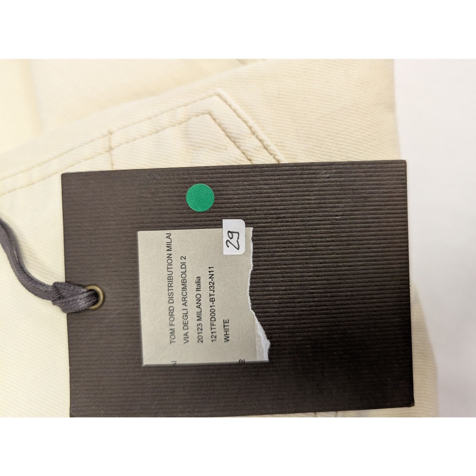 Tom Ford o1rshd1 Tapered Denim Jeans in White Size US 29 - 19 Thumbnail