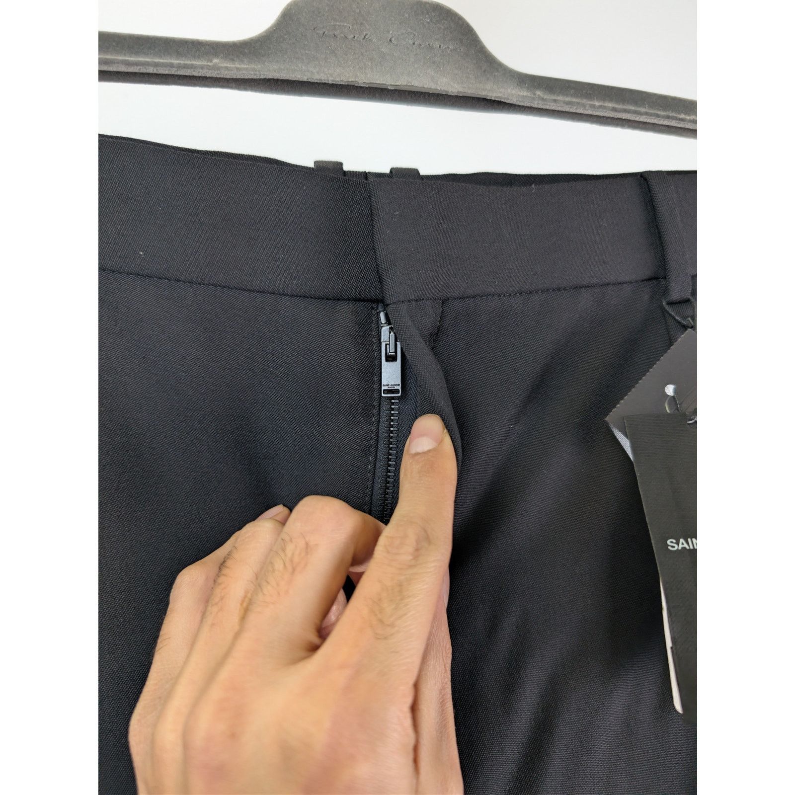 Saint Laurent Paris o1rshd1 Grain De Poudre Organique Pants in Black Size US 36 / EU 52 - 8 Thumbnail