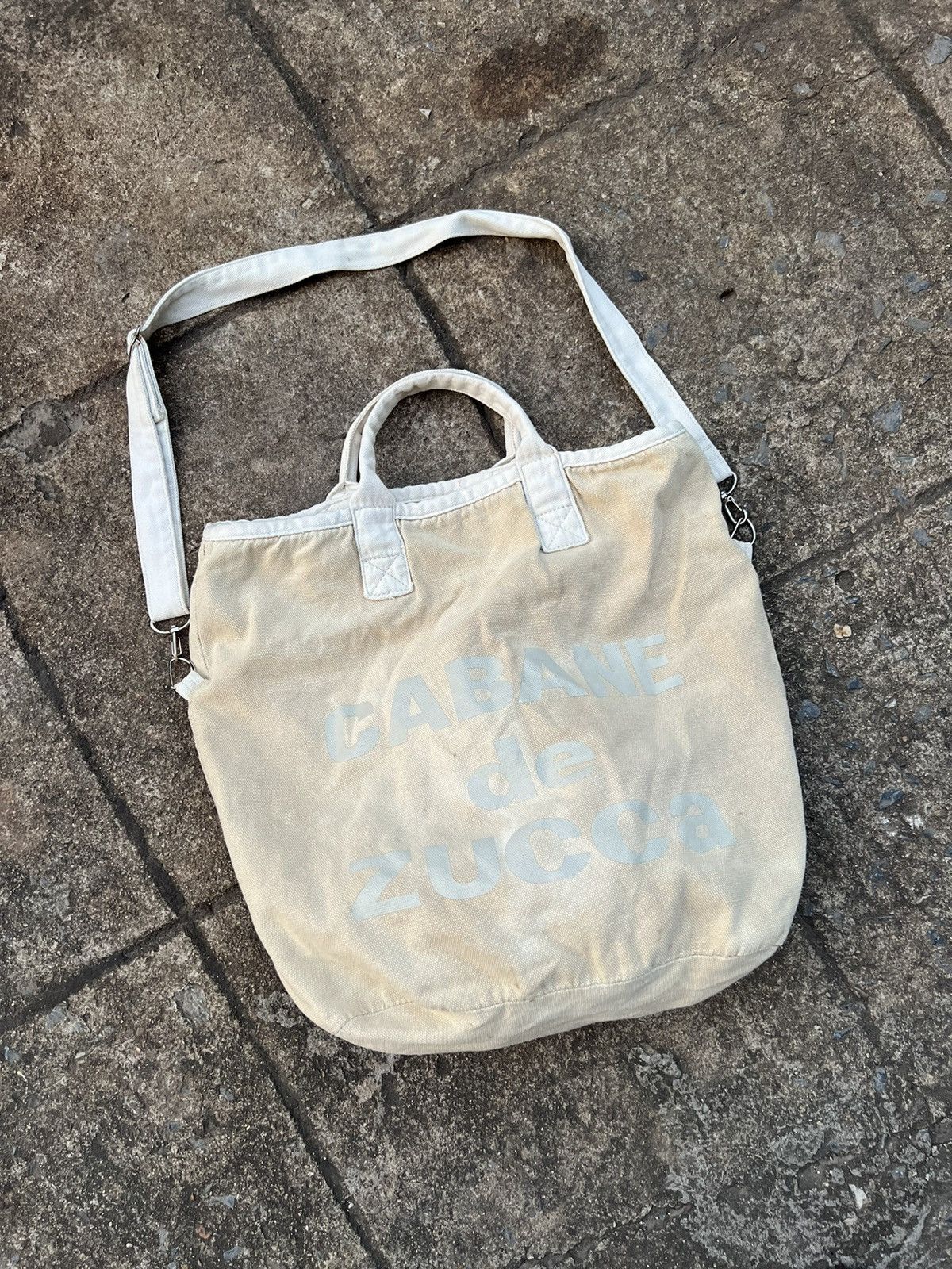 Cabane De Zucca Crossbody, Hand Bag By Issey Miyake in Beige, Men's