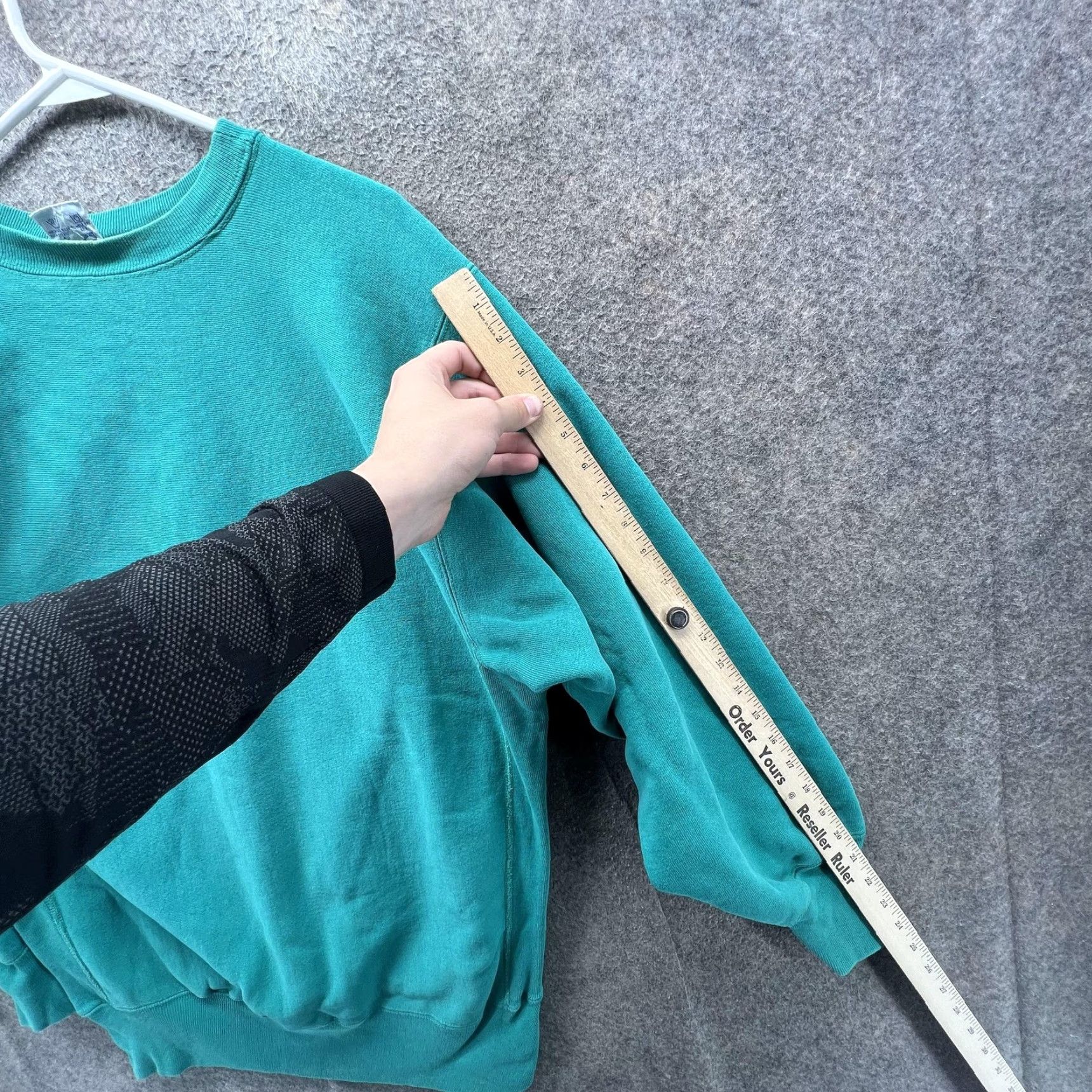 Champion VINTAGE Champion Reverse Weave Sweatshirt Mens 2XL Teal Crewneck Blank USA Sweatshirt Size US XXL / EU 58 / 5 - 5 Thumbnail