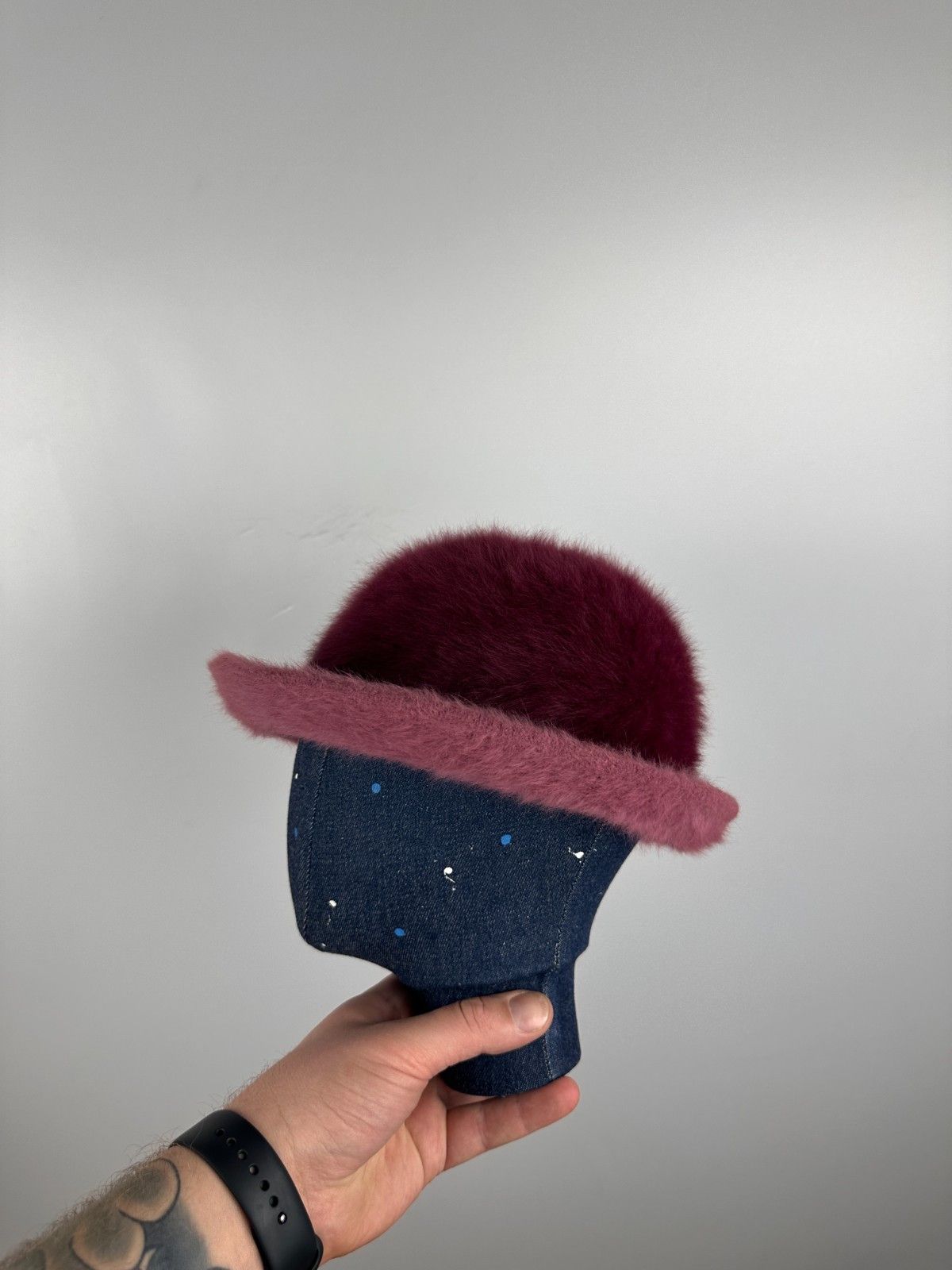 Kangol Kangol Fugora Astra Angora Fur Bucket Hat Plum One Size Size ONE SIZE - 9 Thumbnail