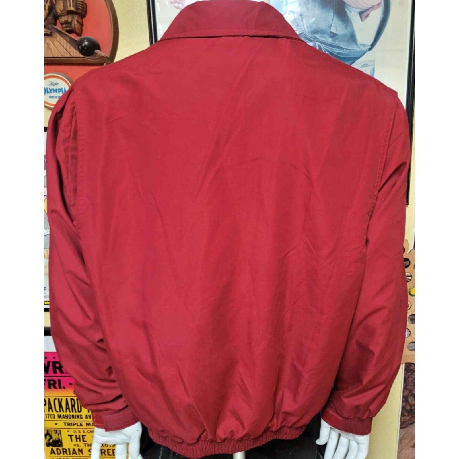Vintage VINTAGE Technology That Yields Jacket Coat Mens L Red Plaid Lining Zip Full Breathable Waist Length Winter Spring Fall Polyester Size US L / EU 52-54 / 3 - 3 Thumbnail