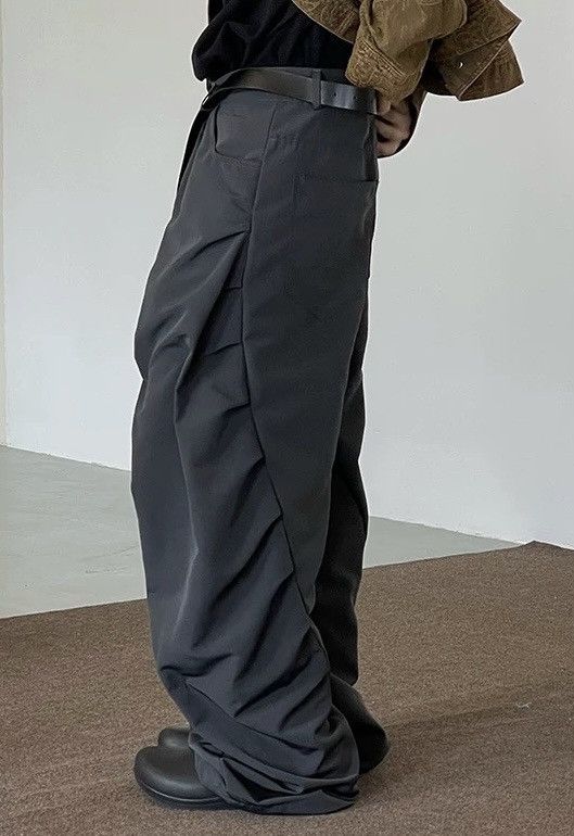 Japanese Brand × Vintage Outdoor retro cleanfit side ruched pleated baggy pants Size US 30 / EU 46 - 1 Thumbnail