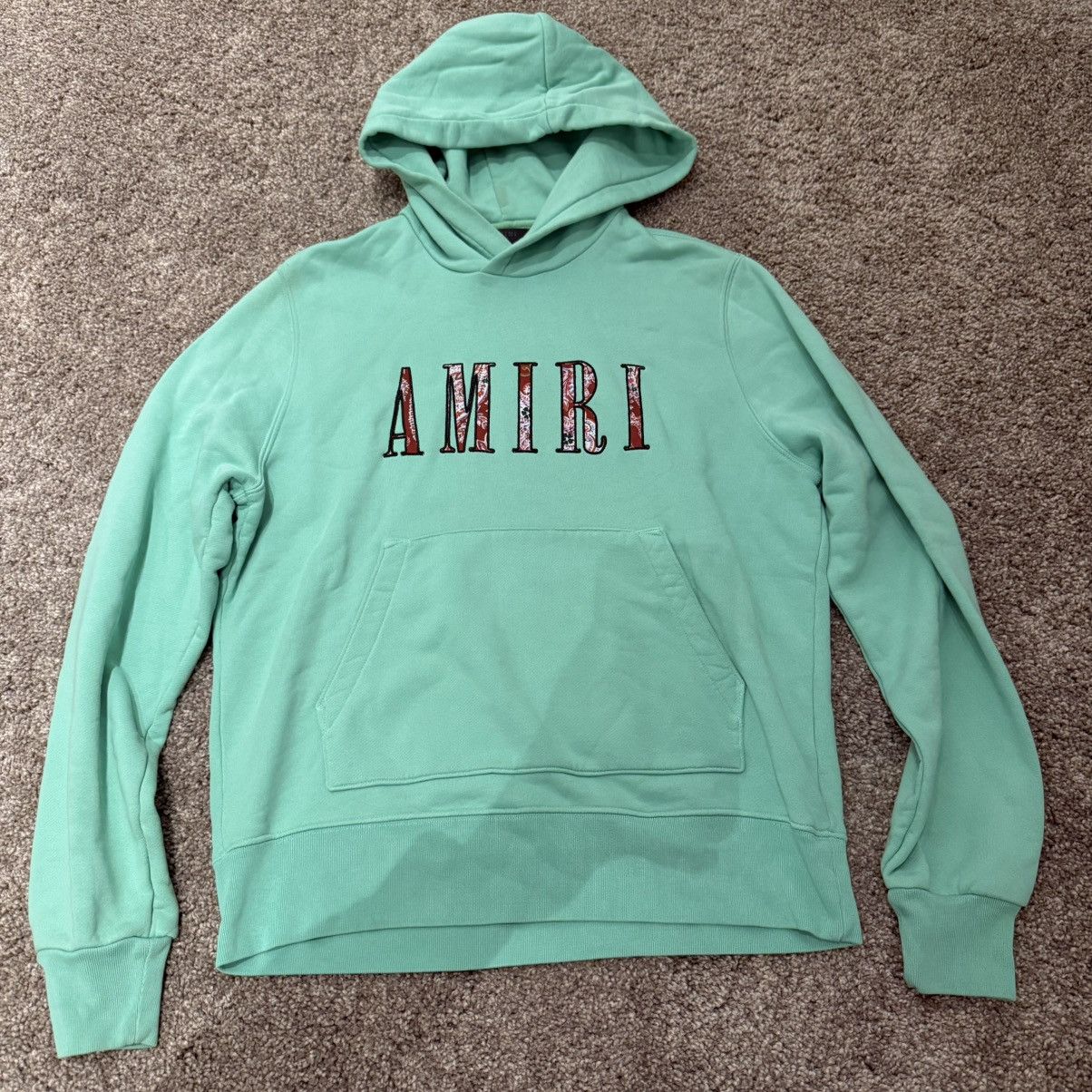 Amiri Amiri size S indigo bandana indigo hoodie hooded sweatshirt Size US S / EU 44-46 / 1 - 1 Thumbnail
