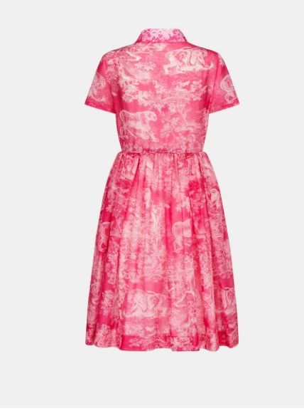 Dior o1w1db10924 Mid-Length Shirt Dress in Pink Size L / US 10 / IT 46 - 2 Thumbnail