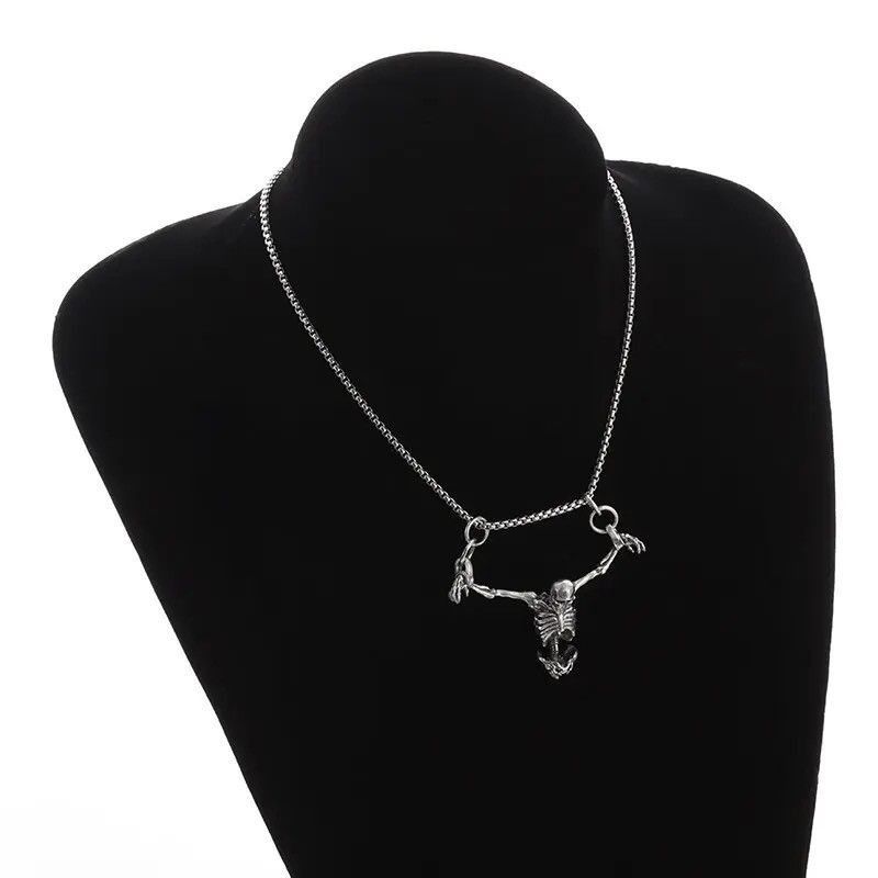 Jewelry Upper Body Skull Pendant Necklaces Size ONE SIZE - 3 Thumbnail