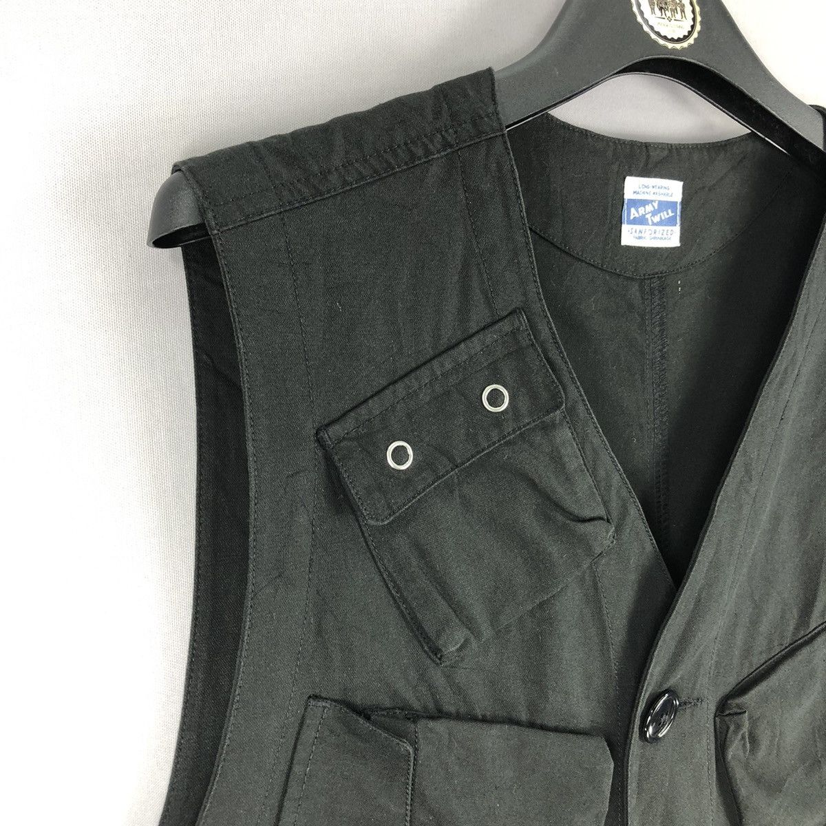 Mulberry Vintage Vest Multi Pocket Army Twill Sanforized by Mulberry Size US XL / EU 56 / 4 - 2 Thumbnail