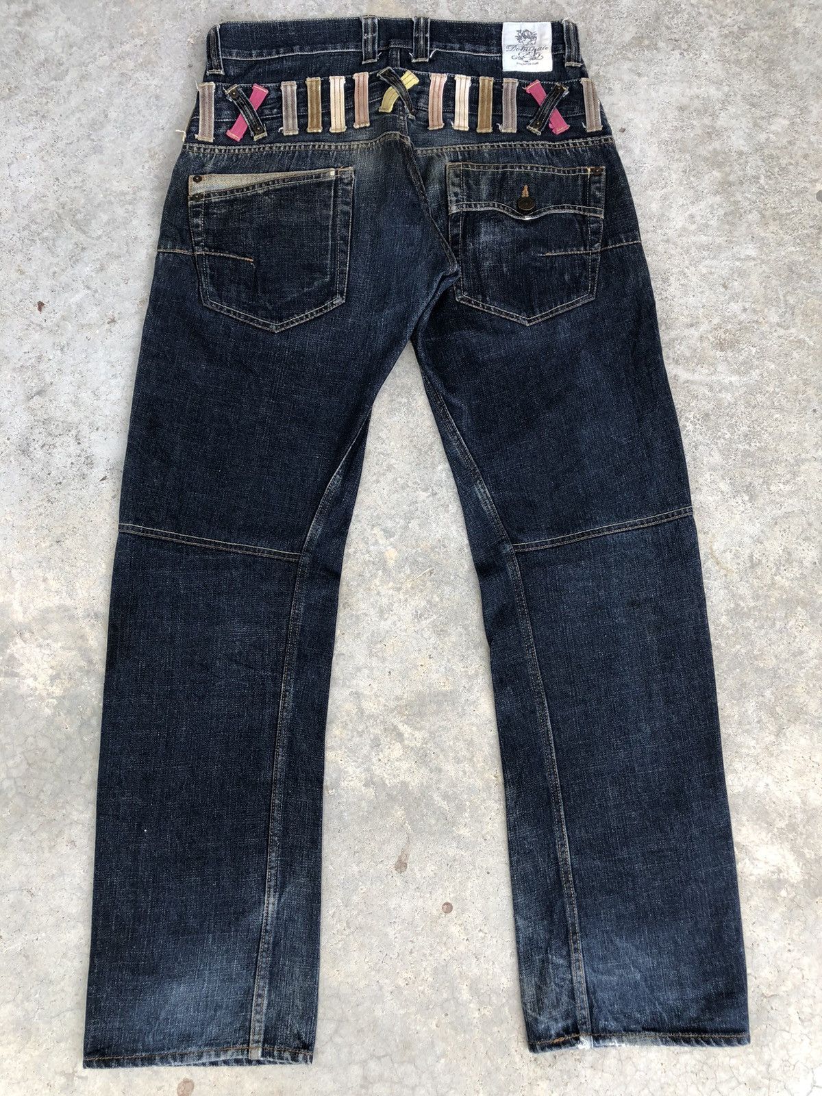 Hysteric Glamour Japanese Dominate Handcrafted Double Waist Distressed Jeans Size US 33 - 2 Thumbnail