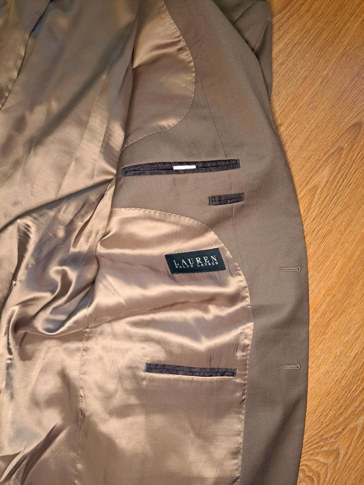 Polo Ralph Lauren Ralph Lauren Sport Coat Mens 44L Tan Wool Single Vented Size 44L - 7 Thumbnail