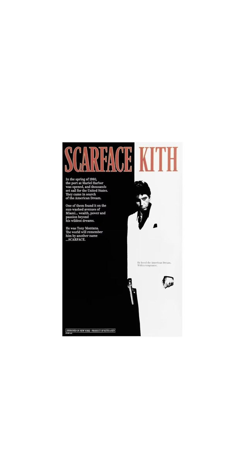 Kith x Scarface Movie poster