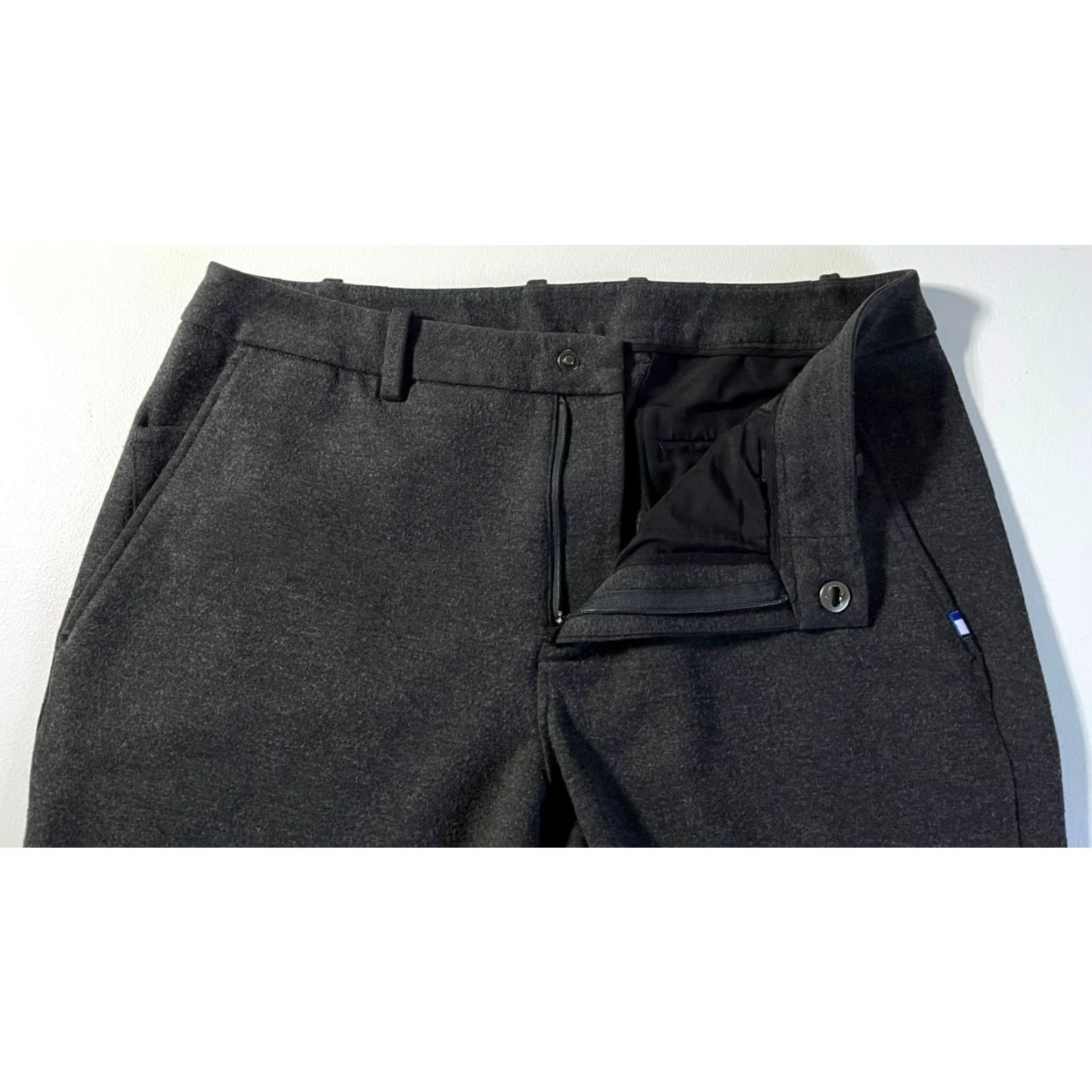 Vintage Kit and Ace Men’s Chino Pants Rayon Blend Stretch Gray 34 Inseam 29.5 Straight Front Flat Waist 34 Size 34 Regular Size US 34 / EU 50 - 6 Thumbnail