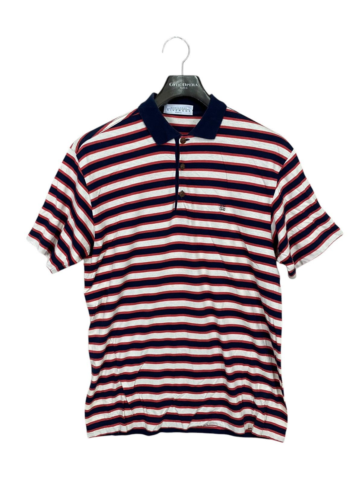 Designer × Givenchy Vintage gentleman givenchy paris striped polo Size US M / EU 48-50 / 2 - 1 Thumbnail
