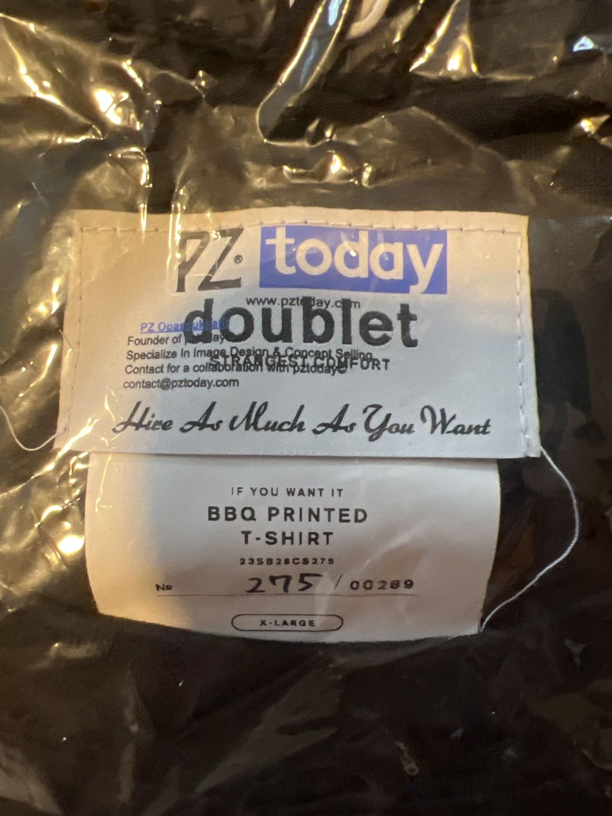 Doublet Doublet BBQ Printed Tee Shirt Size US XL / EU 56 / 4 - 5 Thumbnail