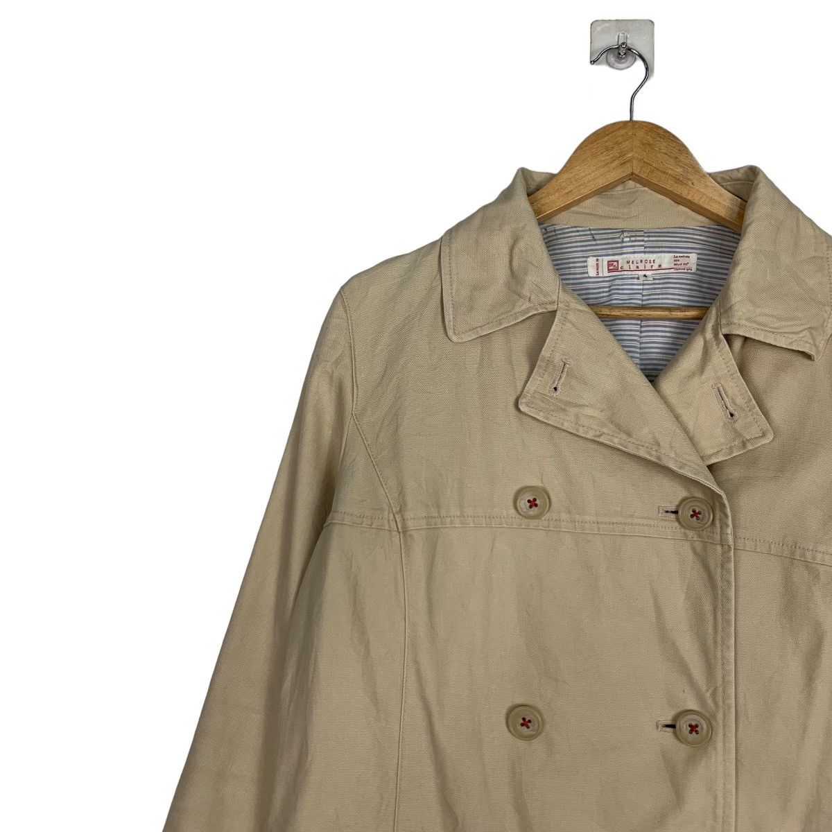 Melrose MELROSE CLAIRE Double Breasted Coat #0992-C44 Size M / US 6-8 / IT 42-44 - 6 Thumbnail