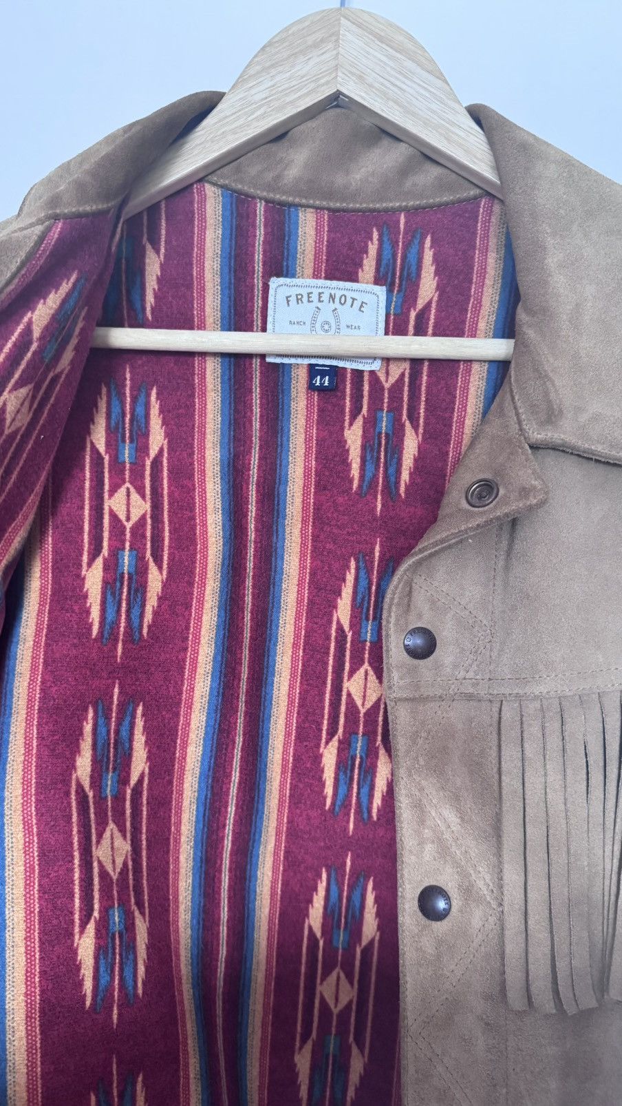 Freenote Cloth WESTERN JACKET CD-3 - GOLD SUEDE Size US L / EU 52-54 / 3 - 2 Thumbnail