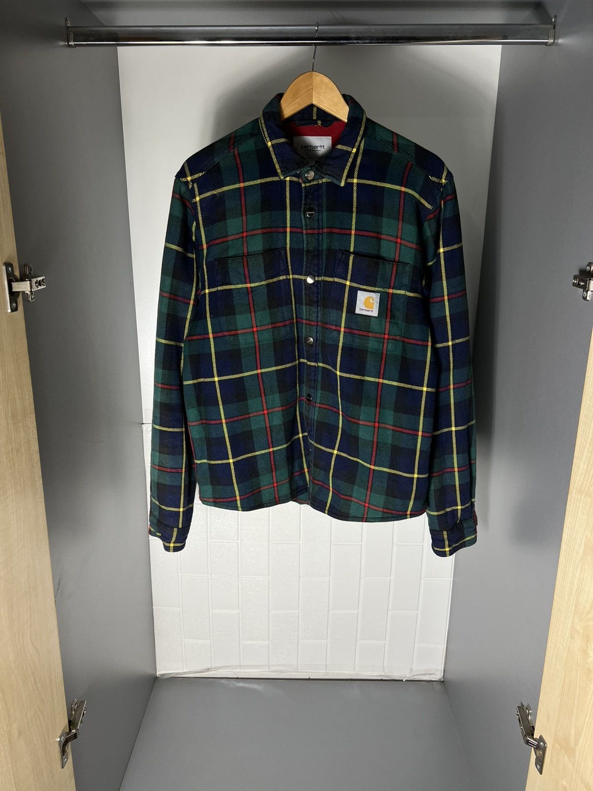 Carhartt Wip VINTAGE CARHARTT WIP FLANNEL DESIGNER JACKET RETRO Y2K 90s Size US M / EU 48-50 / 2 - 1 Thumbnail