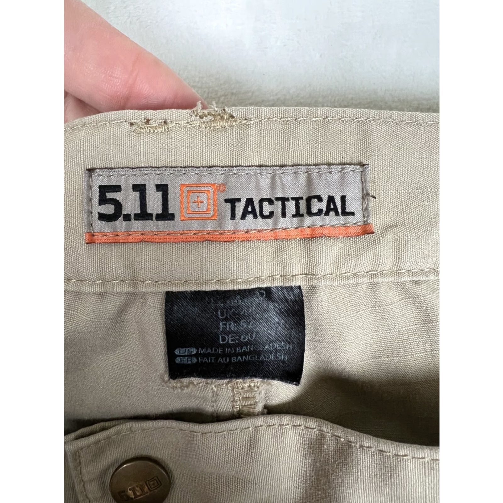 Vintage 5.11 Tactical Cargo Pants Men 44x32 Tan Beige Ripstop Utility Military Stained Mens Size US 44 / EU 60 - 7 Thumbnail