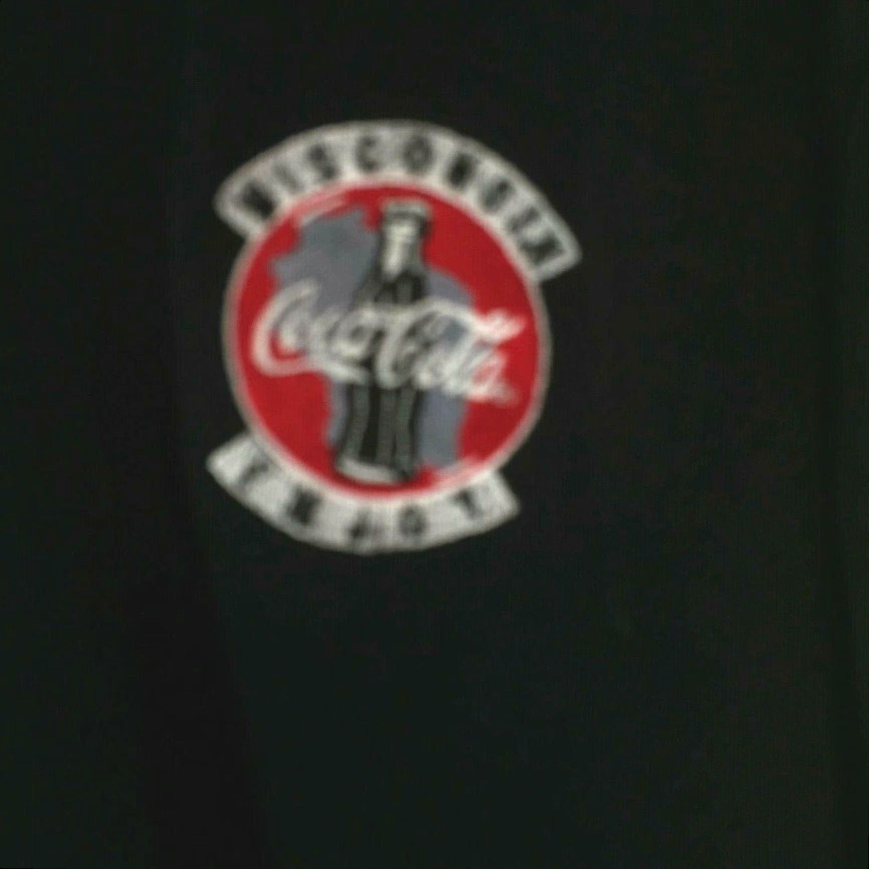 Vintage Wisconsin Enjoy Coca-Cola Andrew Rohan Mens Long Sleeve Black Pullover Sweater XL Size US XL / EU 56 / 4 - 3 Thumbnail