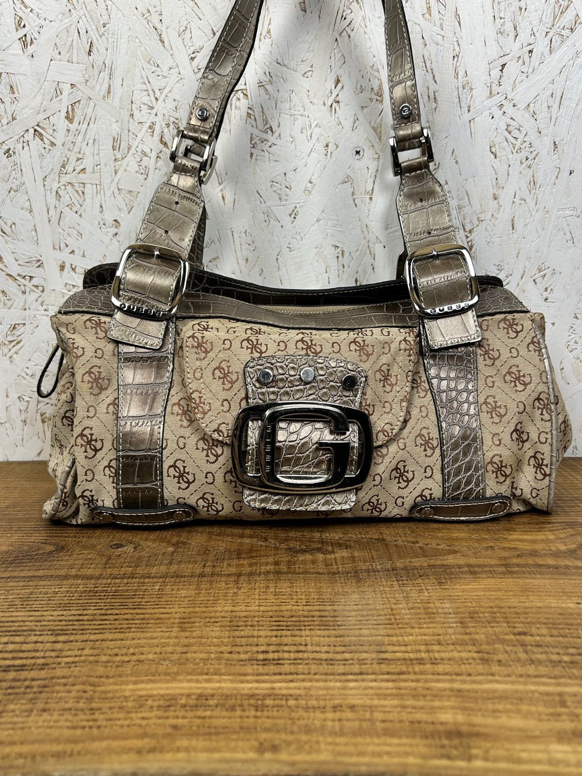 Guess 00s Vintage Y2K Guess Cute Mini Hand Bag Monogram | Grailed
