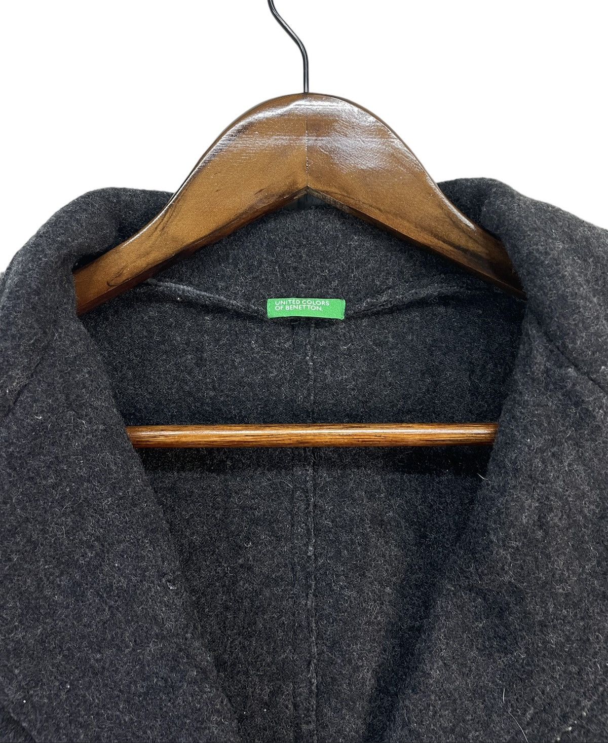 Vintage Vintage United Colour of Benetton Wool Blazer With Button Size 38L - 2 Thumbnail
