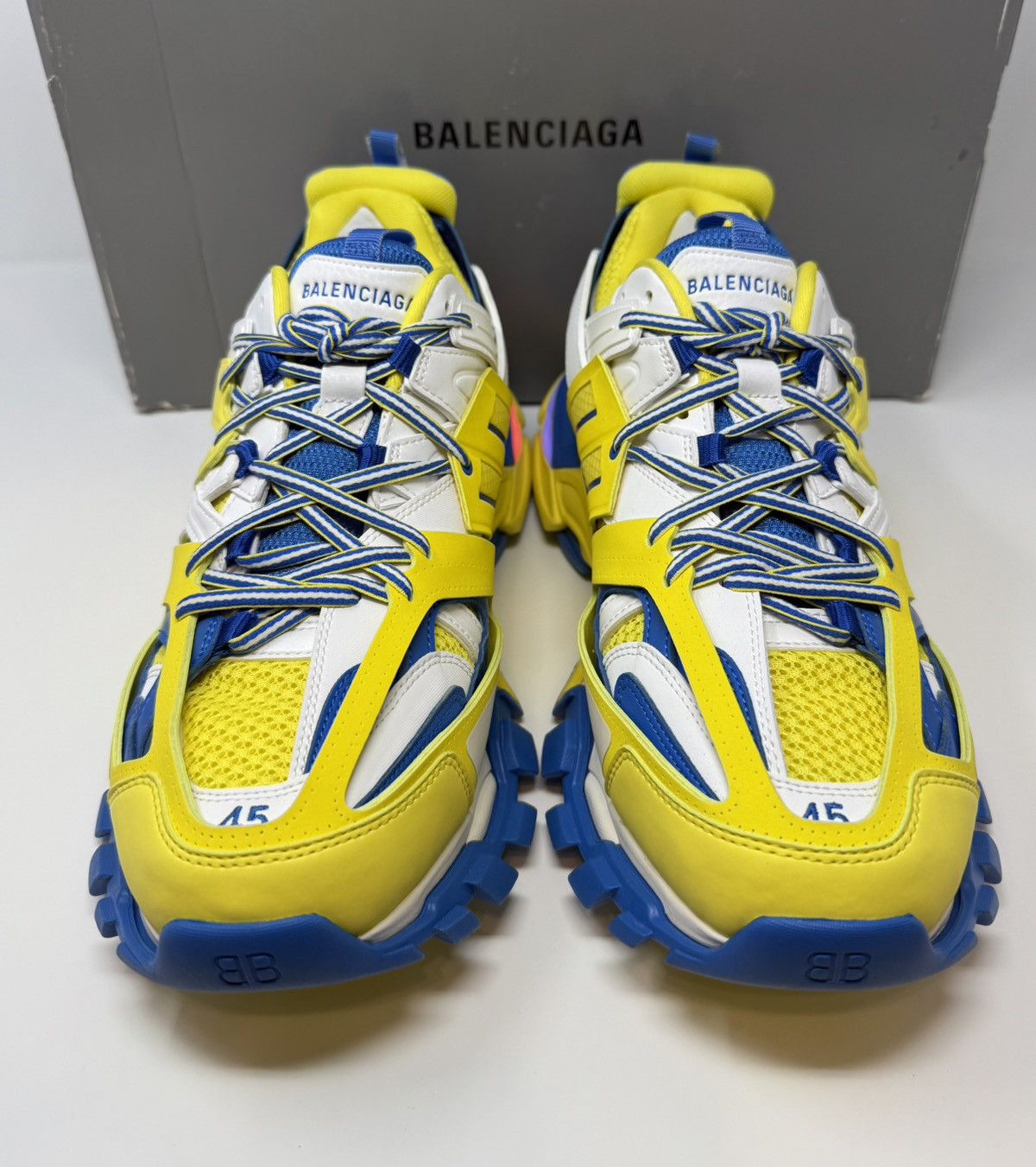 Balenciaga Balenciaga Track LED Sneaker Yellow/Blue Size US 12 / EU 45 - 2 Thumbnail