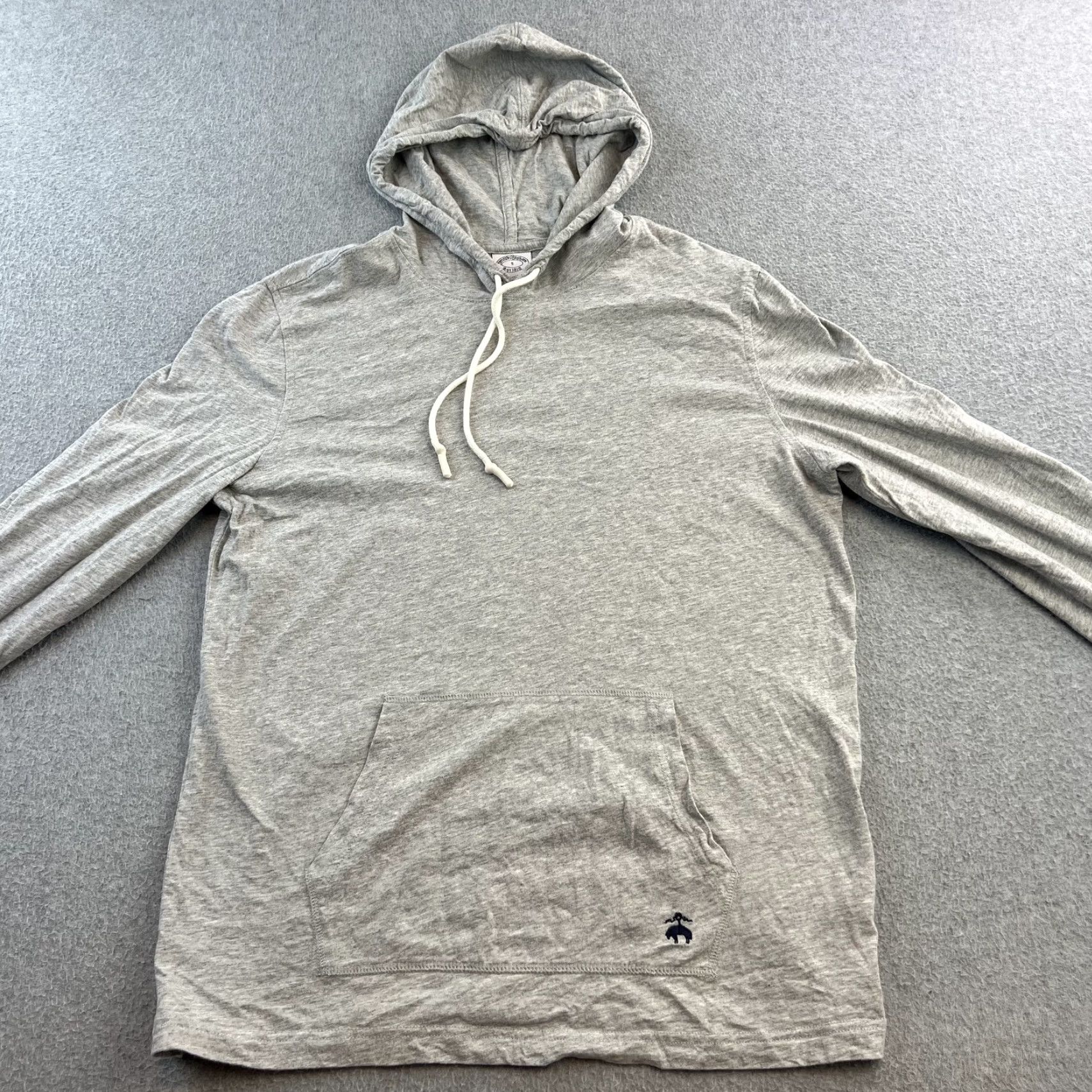 Brooks Brothers Brooks Brothers Hoodie Mens Small Gray Lightweight Pullover Kangaroo Pocket Logo Embroidered Wool? No Cotton Jersey Casual Size US S / EU 44-46 / 1 - 4 Thumbnail
