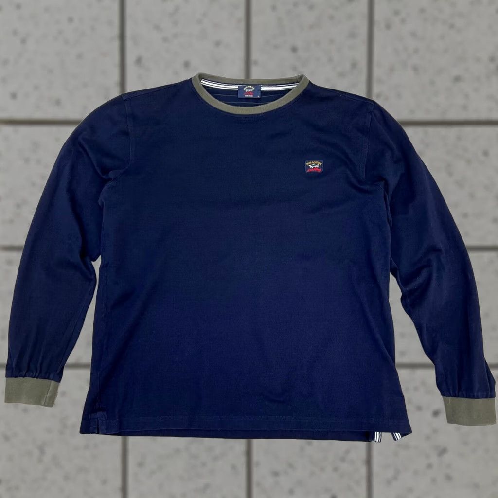 Paul & Shark Paul & Shark Heritage Navy Blue Long Sleeve Light Pullover Jumper Mens XL Shirt Size US XL / EU 56 / 4 - 1 Thumbnail