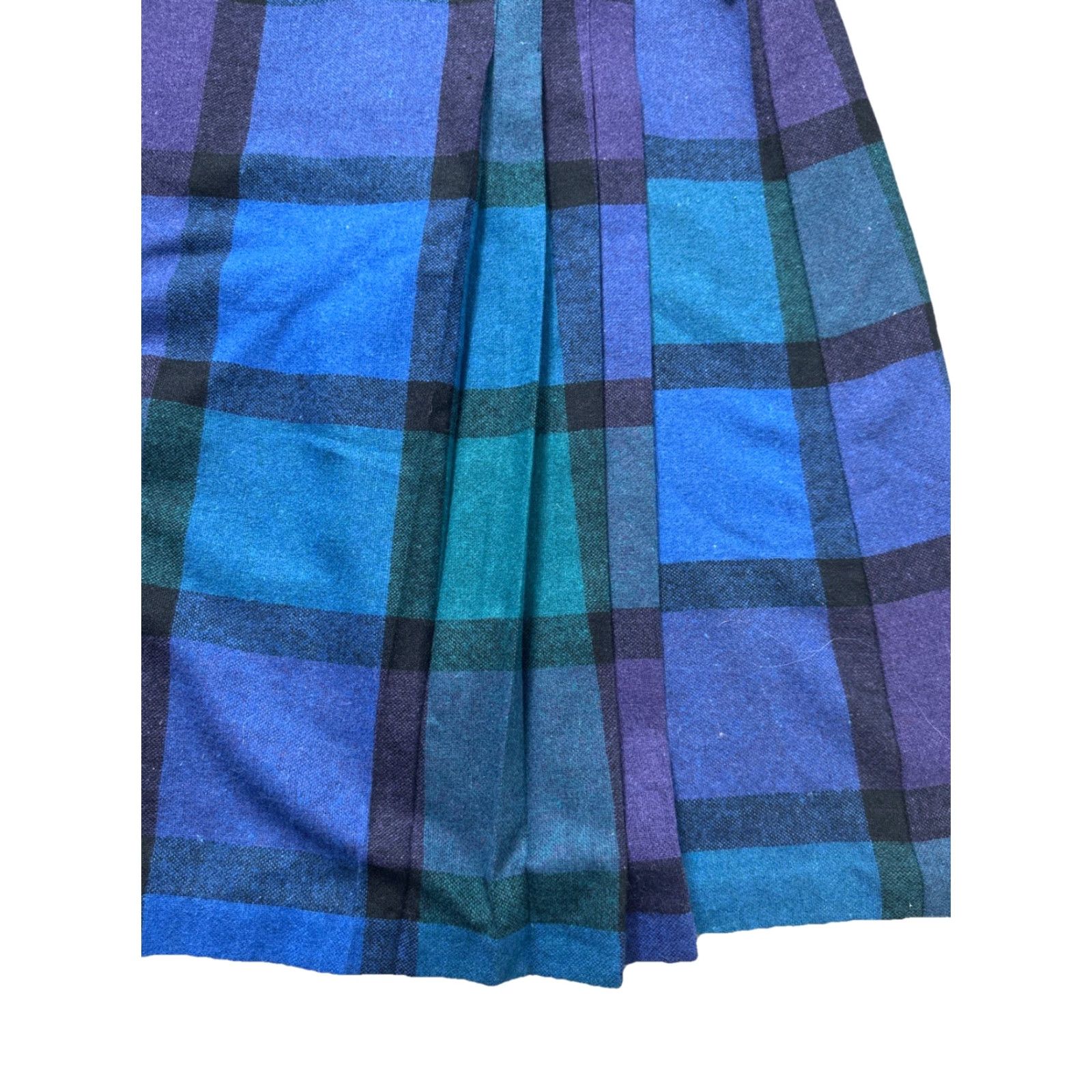 Vintage VINTAGE Plaid Wool Wrap High Waist Midi School Girl Skirt Women’s 10/12 31” Ss2 Size 32" / US 10 / IT 46 - 3 Thumbnail
