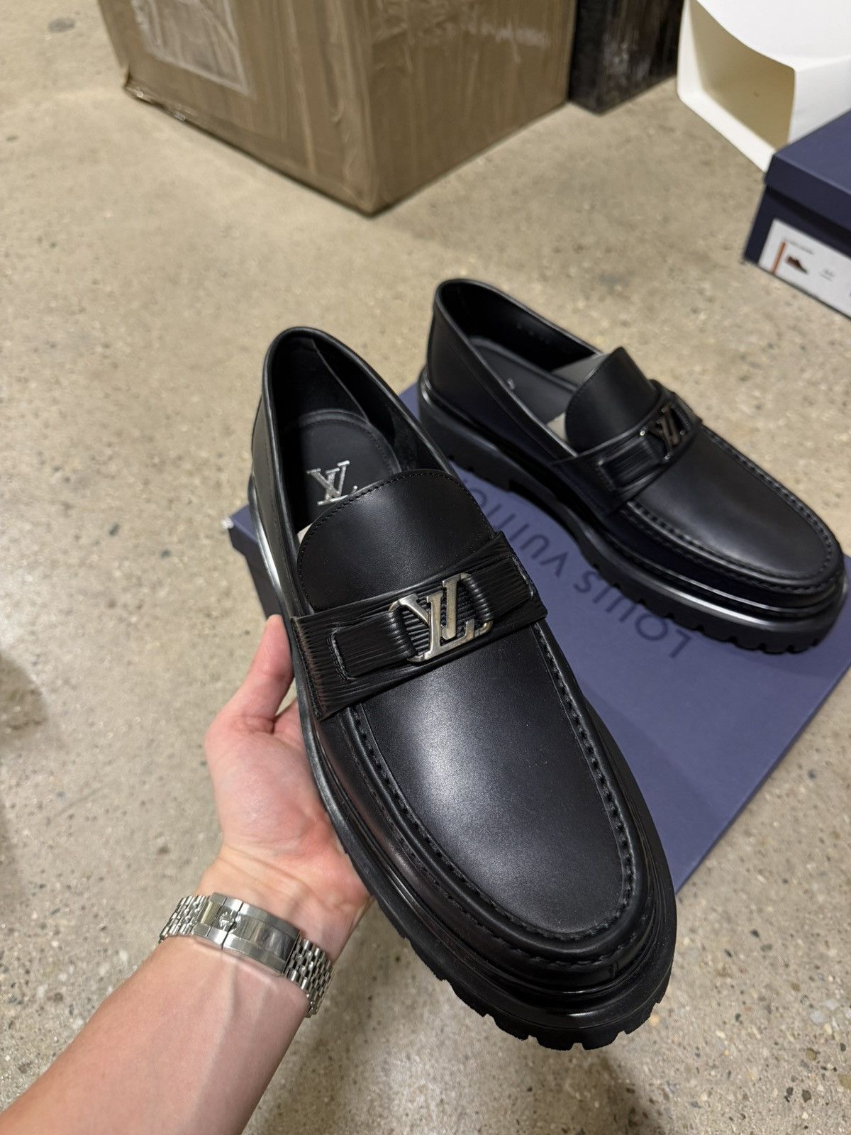 Louis Vuitton Louis Vuitton Major Leather Loafers NEW 1250$ Size US 10 / EU 43 - 2 Thumbnail