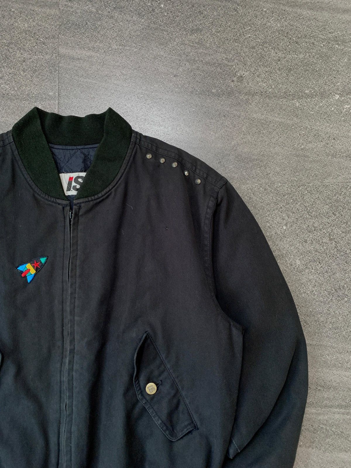 Issey Miyake FREE TAX ! 80s IS Logo Bomber Jacket Size US M / EU 48-50 / 2 - 2 Thumbnail