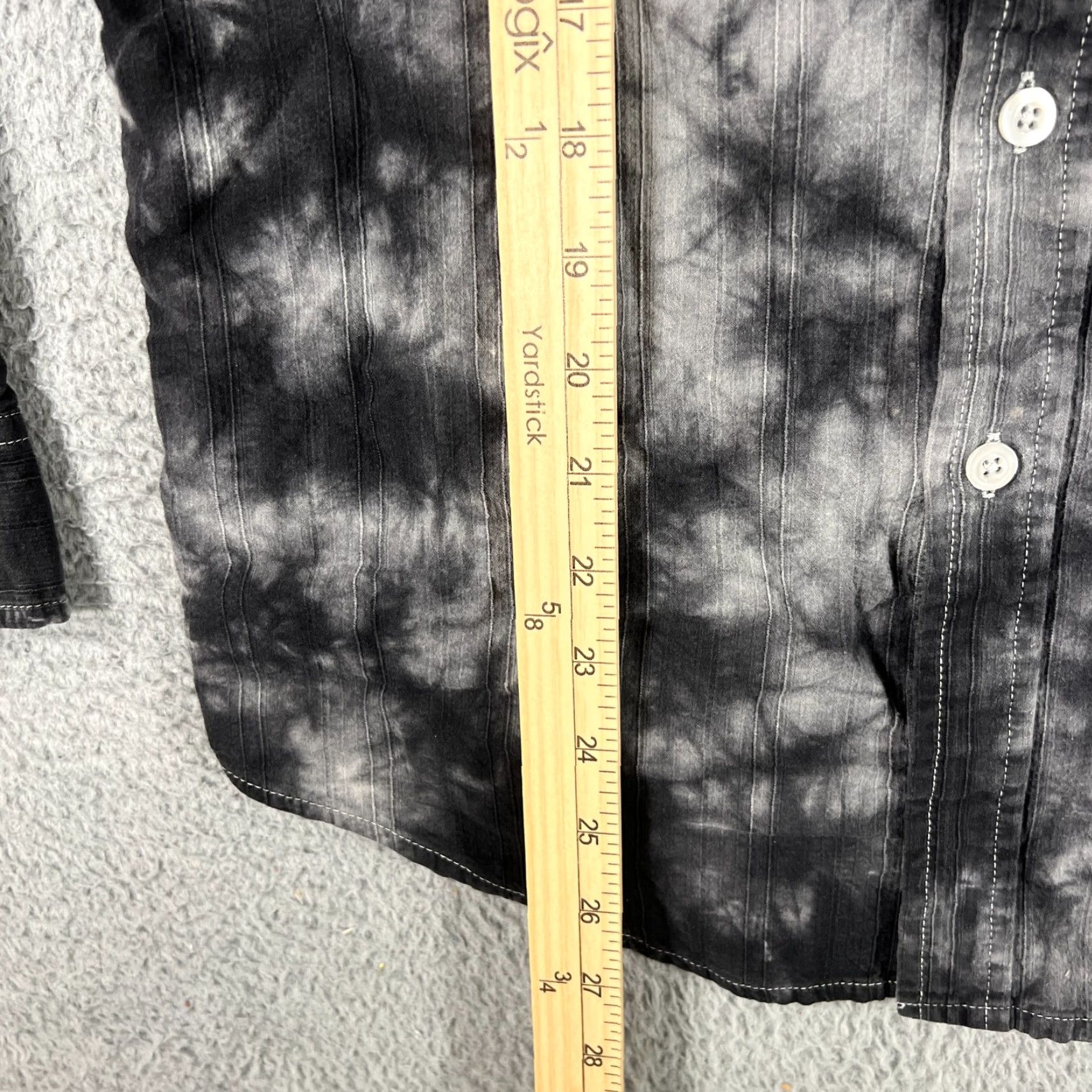 Etro VINTAGE Helix Button Up Shirt Gray Mens Small Long Sleeve Graphic Print Grunge Cybergoth Size US S / EU 44-46 / 1 - 4 Thumbnail