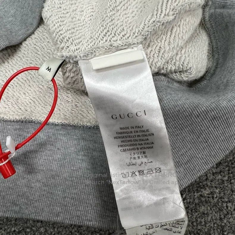 Gucci Gucci String Logo Gray Round-neck Sweatshirt Size US M / EU 48-50 / 2 - 7 Thumbnail