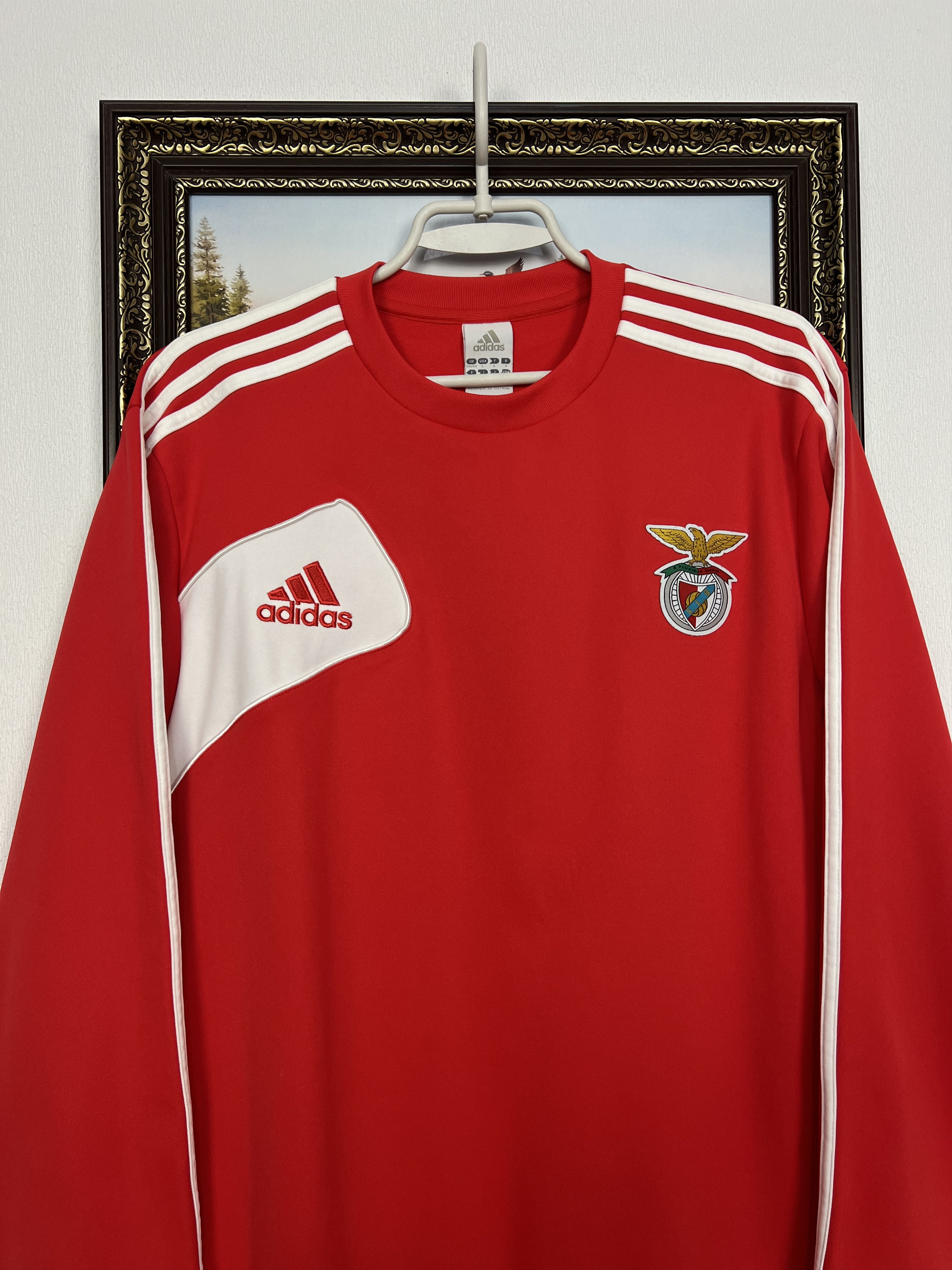 Adidas Benfica Football Sweatshirt Soccer Track Top Crewneck Size US L / EU 52-54 / 3 - 2 Thumbnail