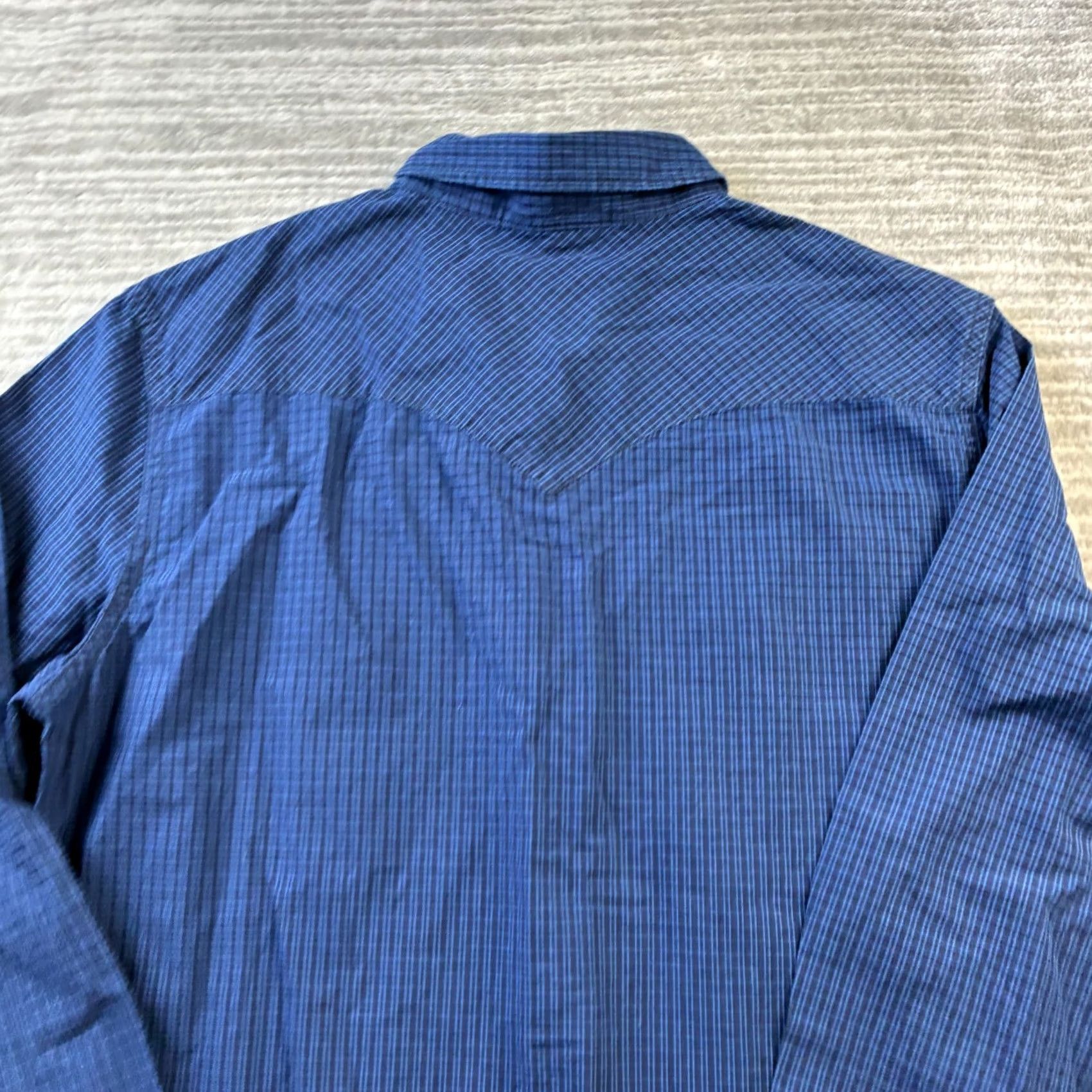 Levi's Levi's Shirt Mens Small Blue Pearl Snap Western Plaid Size US S / EU 44-46 / 1 - 6 Thumbnail