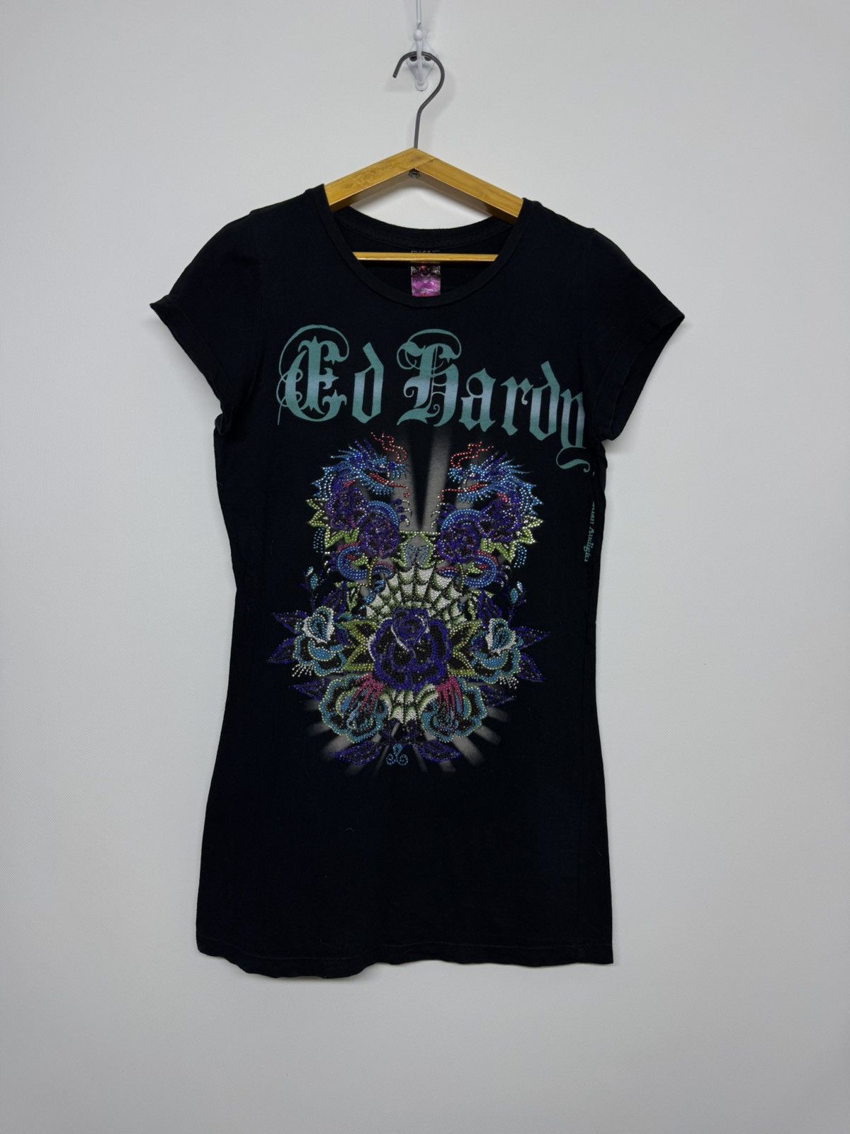 Ed Hardy RARE ED HARDY DOUBLE LOGO T-SHIRT Size M / US 6-8 / IT 42-44 - 1 Thumbnail