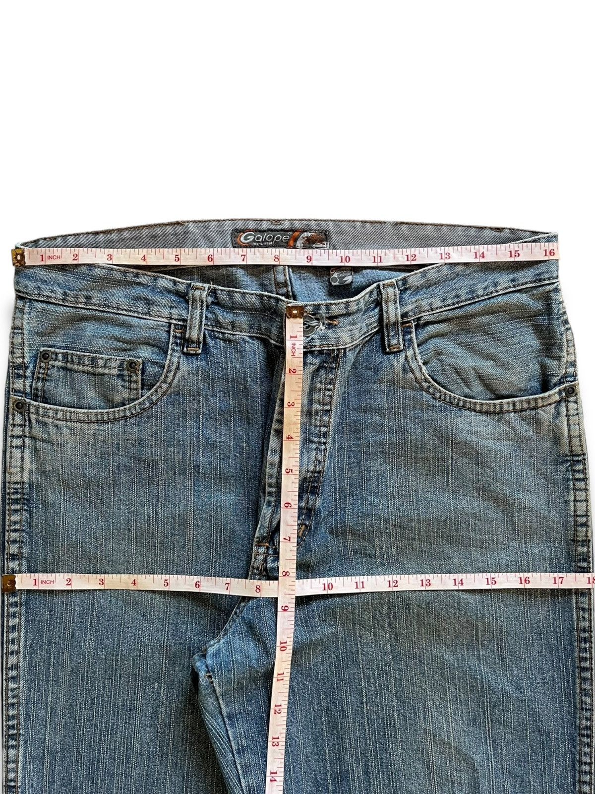 Japanese Brand × Southpole Vintage Japanese Brand Blue Wash Distressed Baggy Jeans Size US 32 / EU 48 - 10 Thumbnail