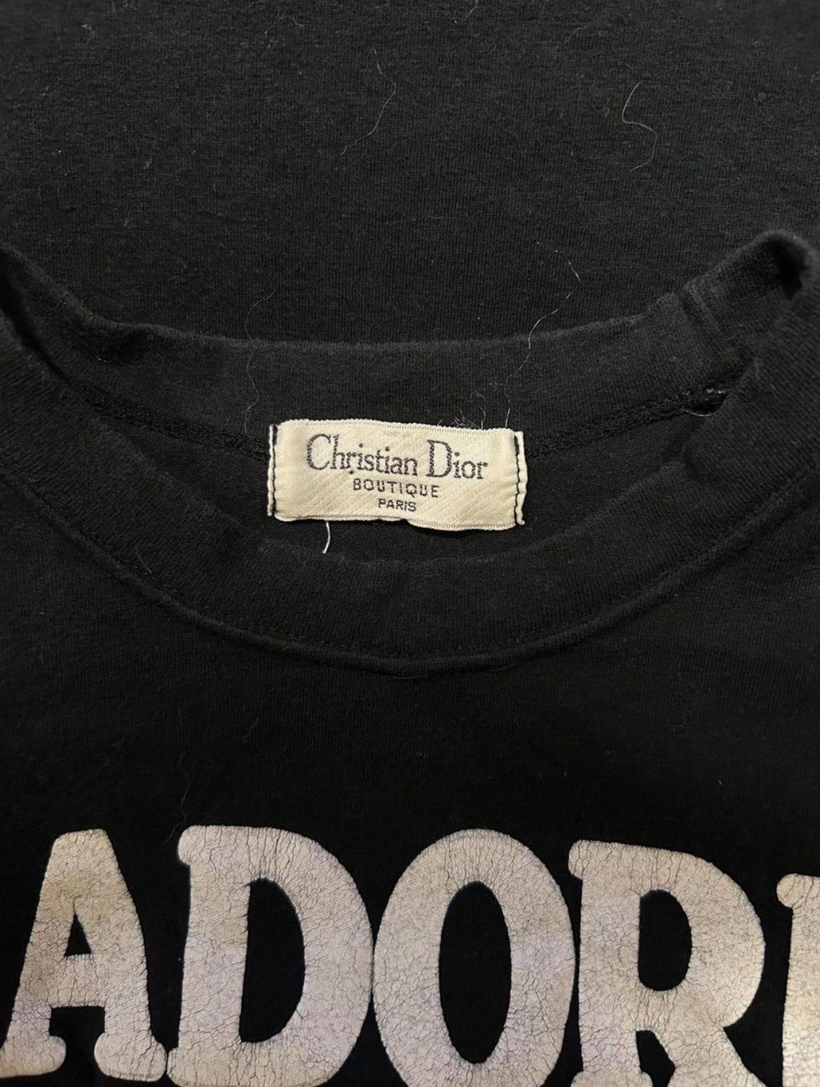Vintage Christian Dior J'adore Dior World Champion 1947 Tee