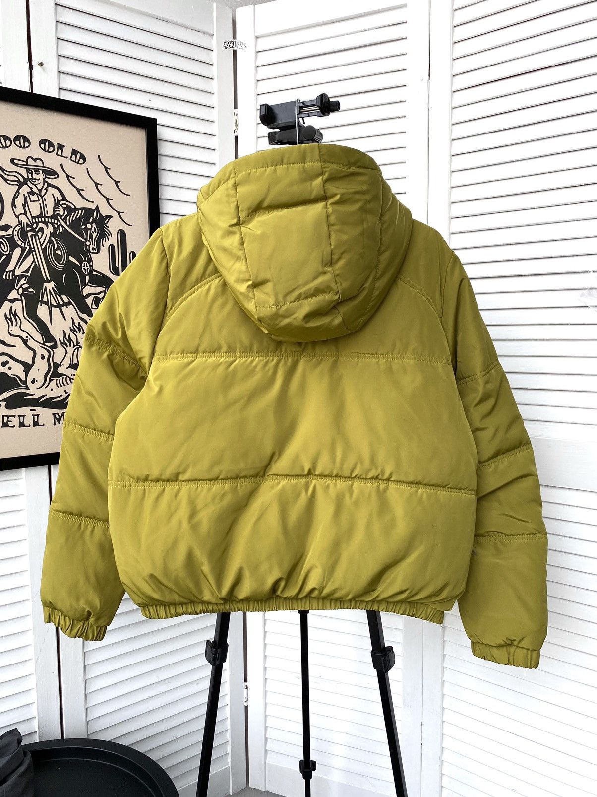 H&M × Kangol Kangol X H&M Green Puffer Cropped Jacket Size S / US 4 / IT 40 - 2 Thumbnail