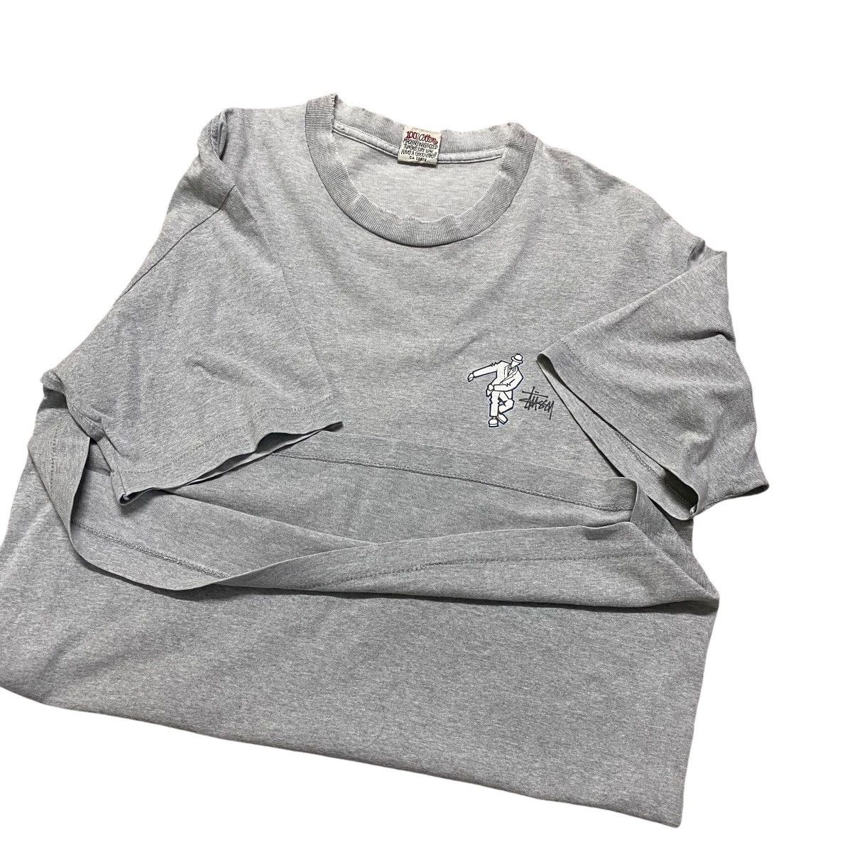 Stussy Vintage 90s Stussy Sunfaded Distressed Shirt Size US M / EU 48-50 / 2 - 13 Thumbnail
