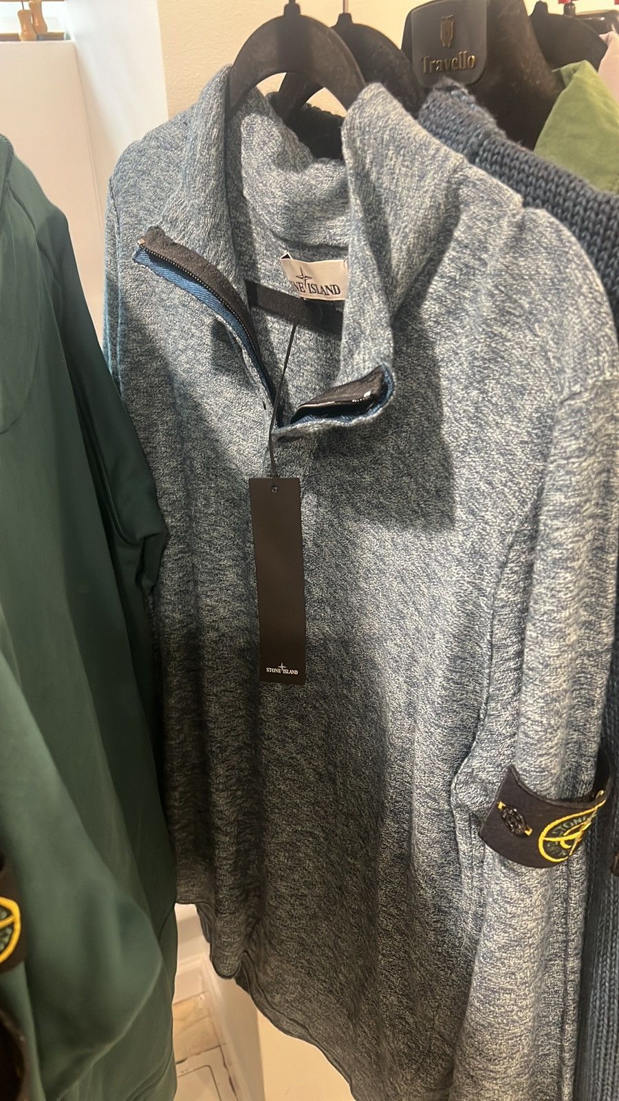 Stone Island Stone Island Knit Quarter/Button Zip Retail $550 Sz L Size US L / EU 52-54 / 3 - 5 Thumbnail