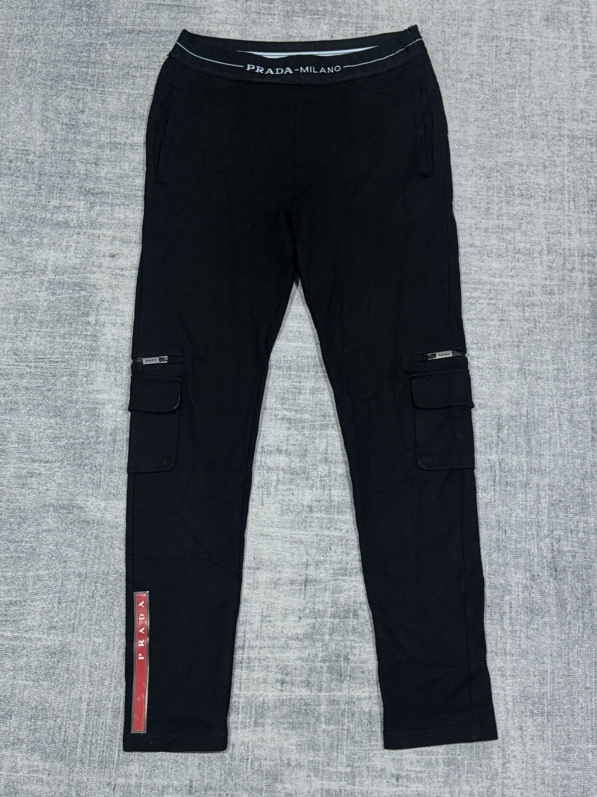Prada Linea Rossa Scuba Trousers Size 26" / US 2 / IT 38 - 1 Thumbnail