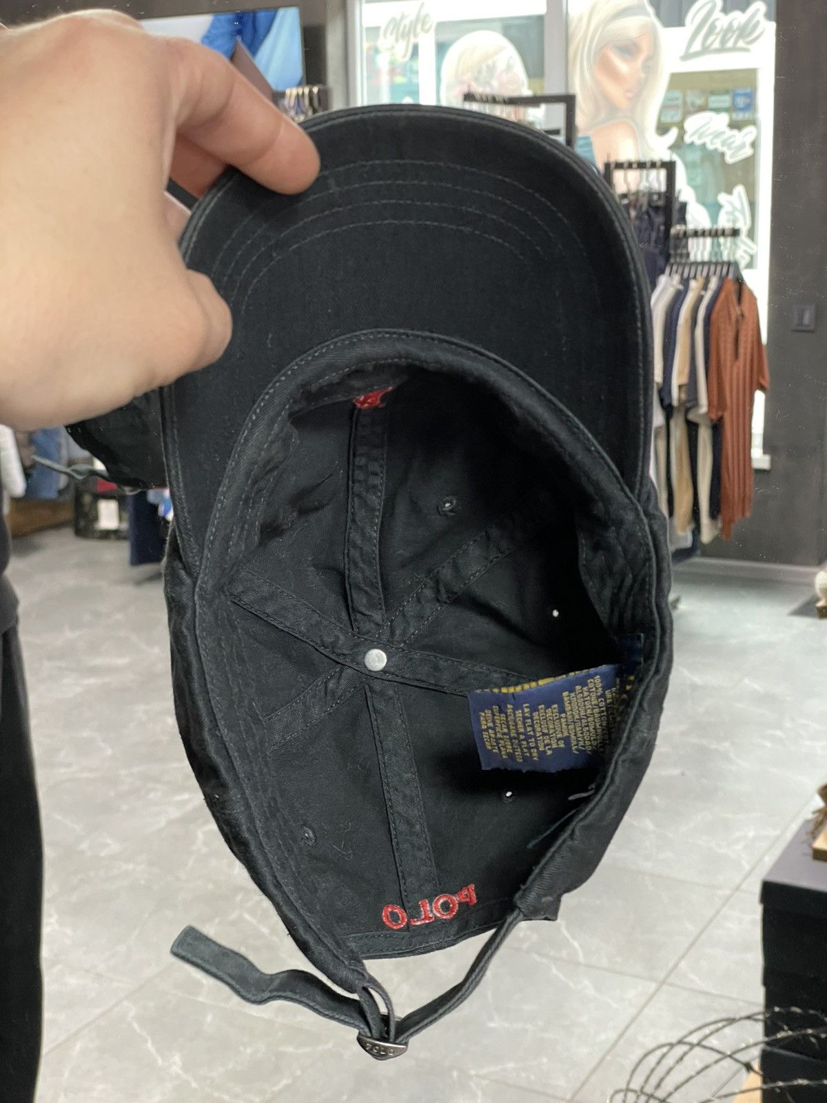 Polo Ralph Lauren Men’s Cap Polo Ralph Lauren – Black with Red Logo Size ONE SIZE - 8 Thumbnail