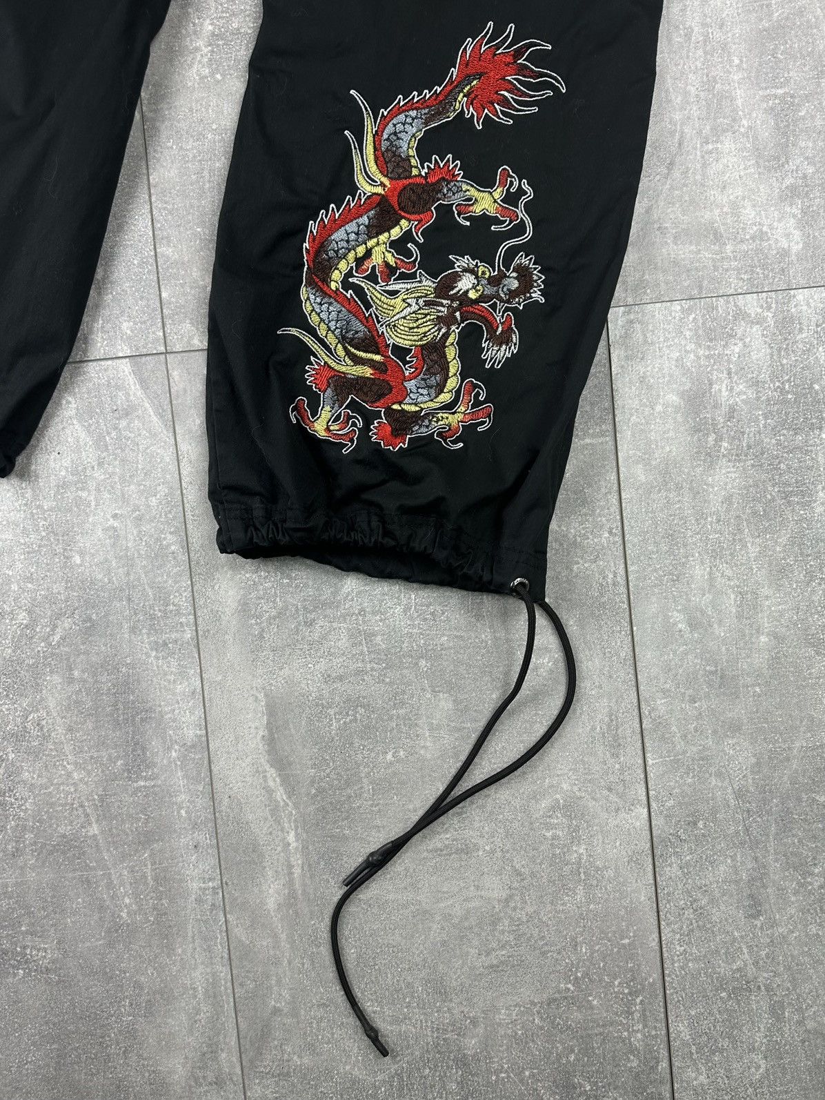Ed Hardy Ed-Hardy Dragon Logo Baggy Parachute Pants Y2K Size US 30 / EU 46 - 3 Thumbnail