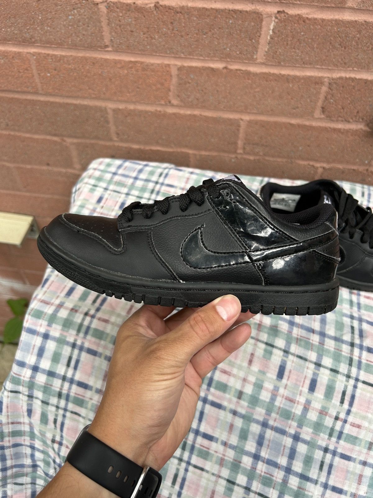 Nike Nike Dunk Low Triple Black Golf Size US 4 / IT 34 - 9 Thumbnail