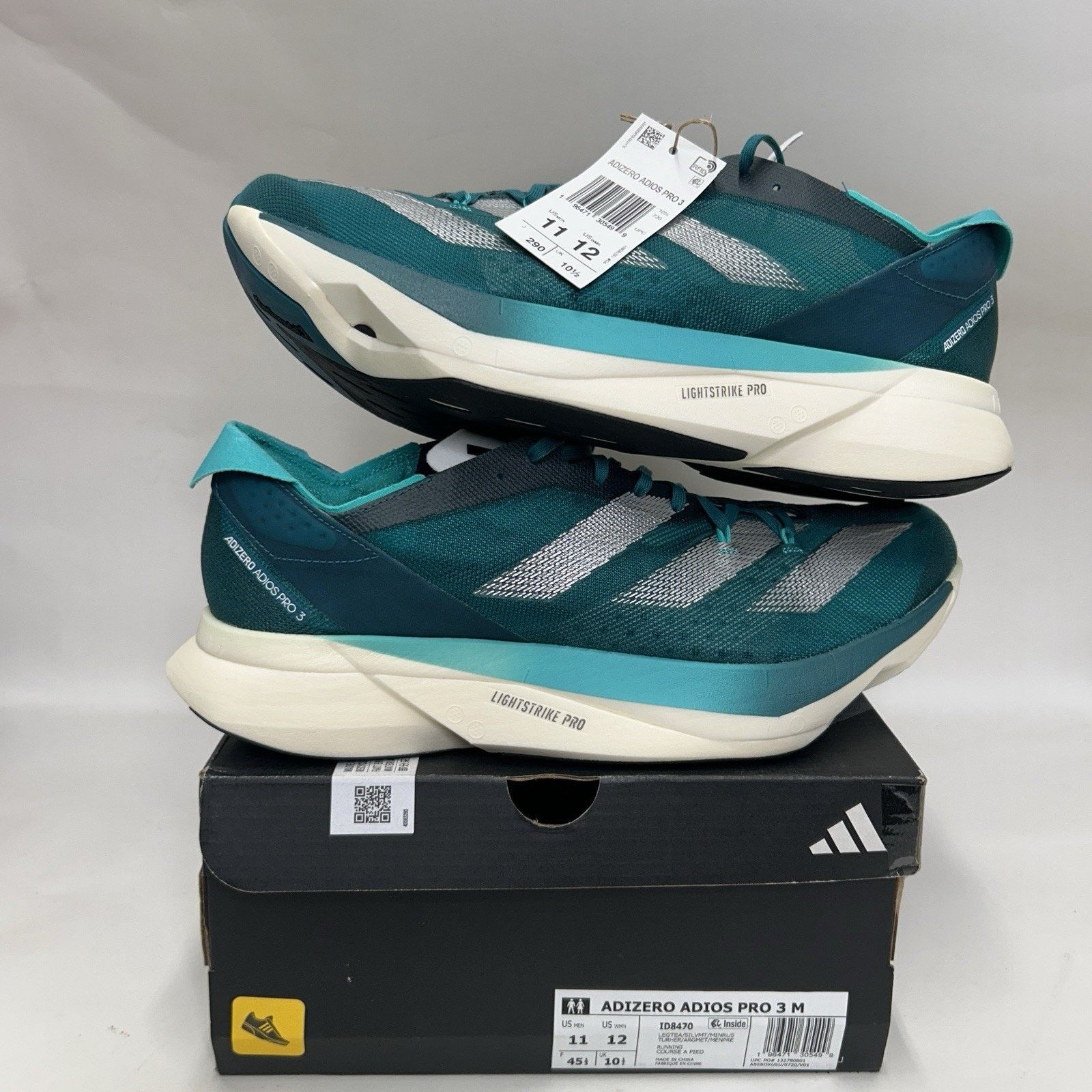 Adidas Adidas Adizero Adios Pro 3 “Legacy Teal” ID8470 Size US 11 / EU 44 - 1 Thumbnail