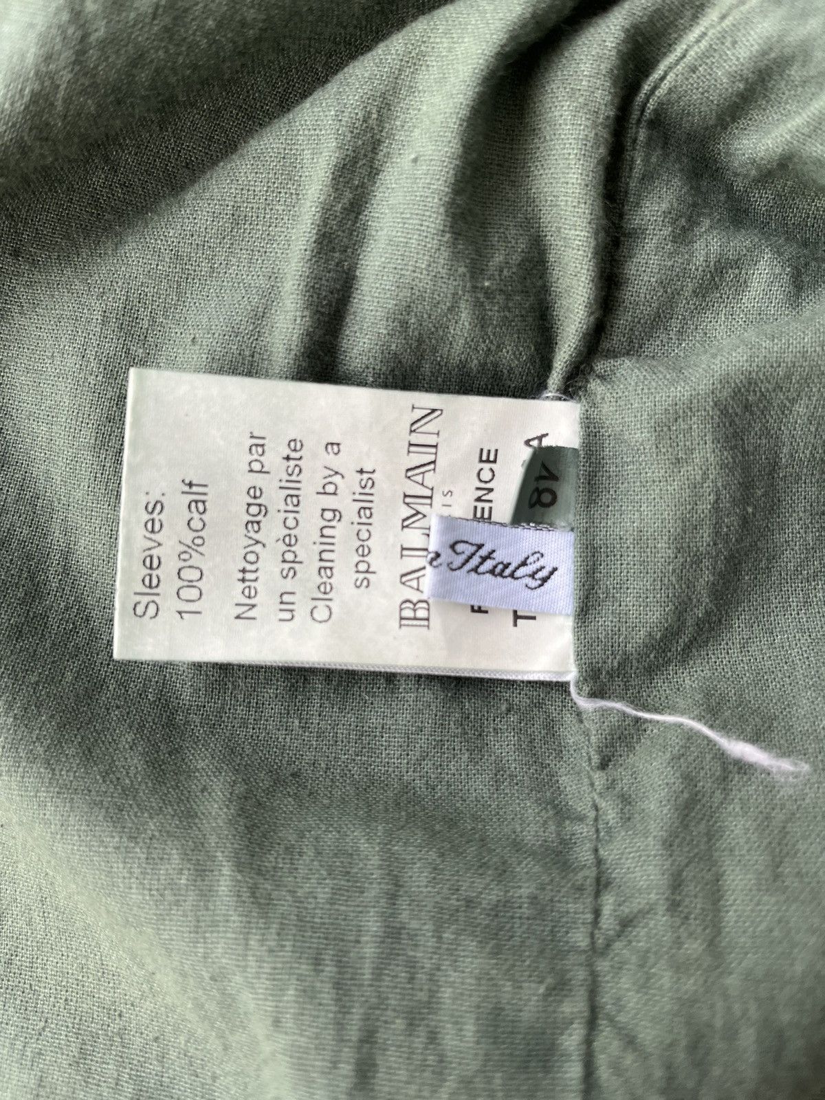 Balmain Rare Balmain Military Green Teddy Bomber chirtophe decarnin Size US M / EU 48-50 / 2 - 12 Thumbnail